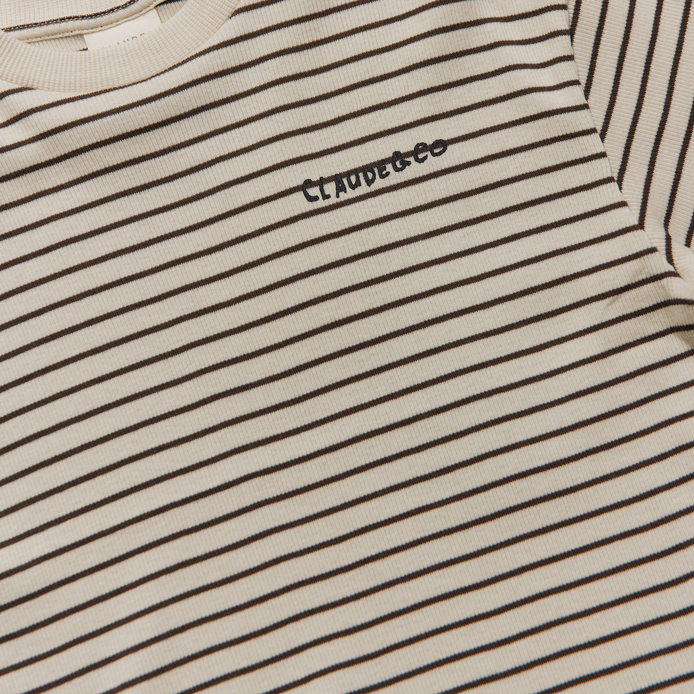 Lenni Coco Stripe Tee Coco & Cream