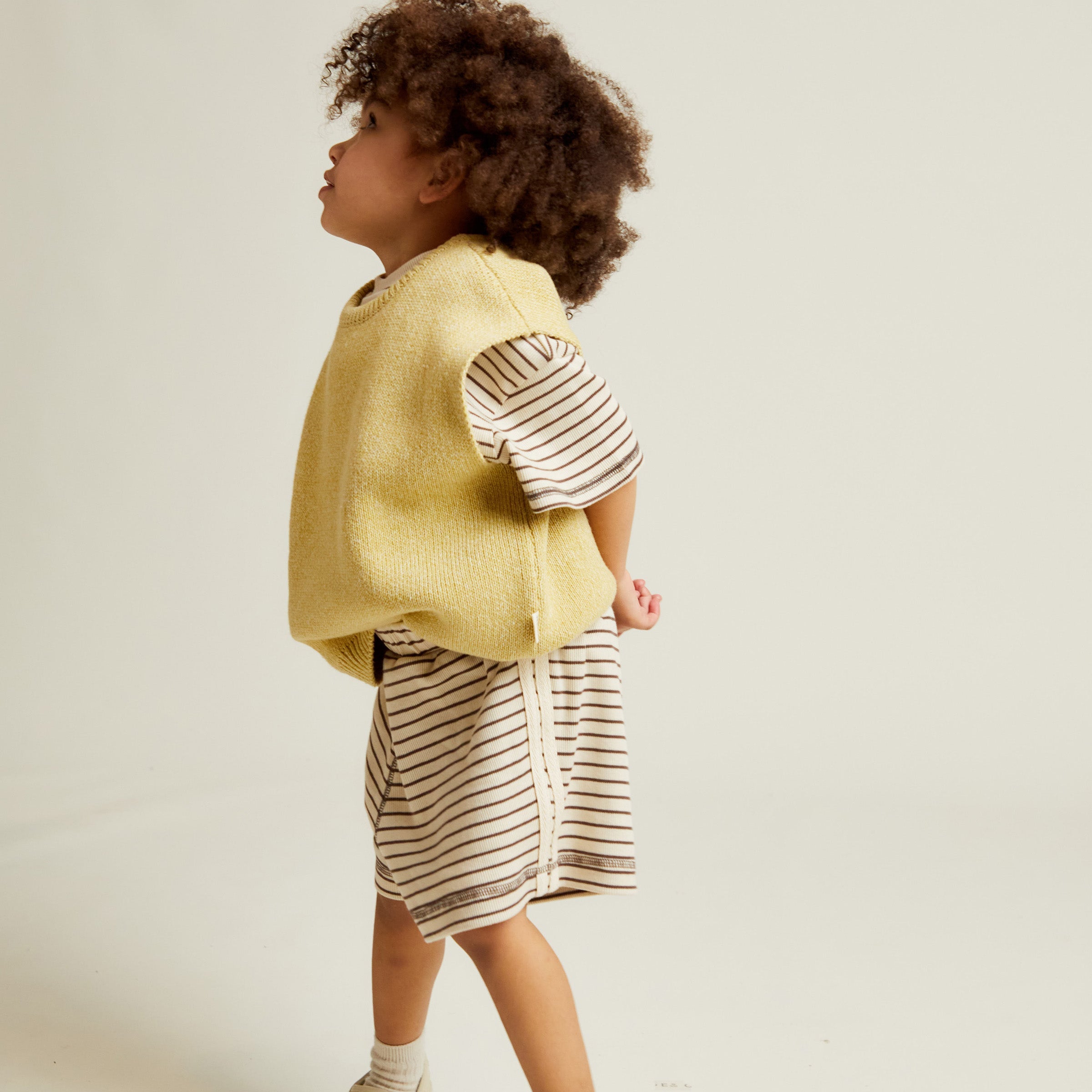 Lenni Coco Stripe Tee Coco & Cream