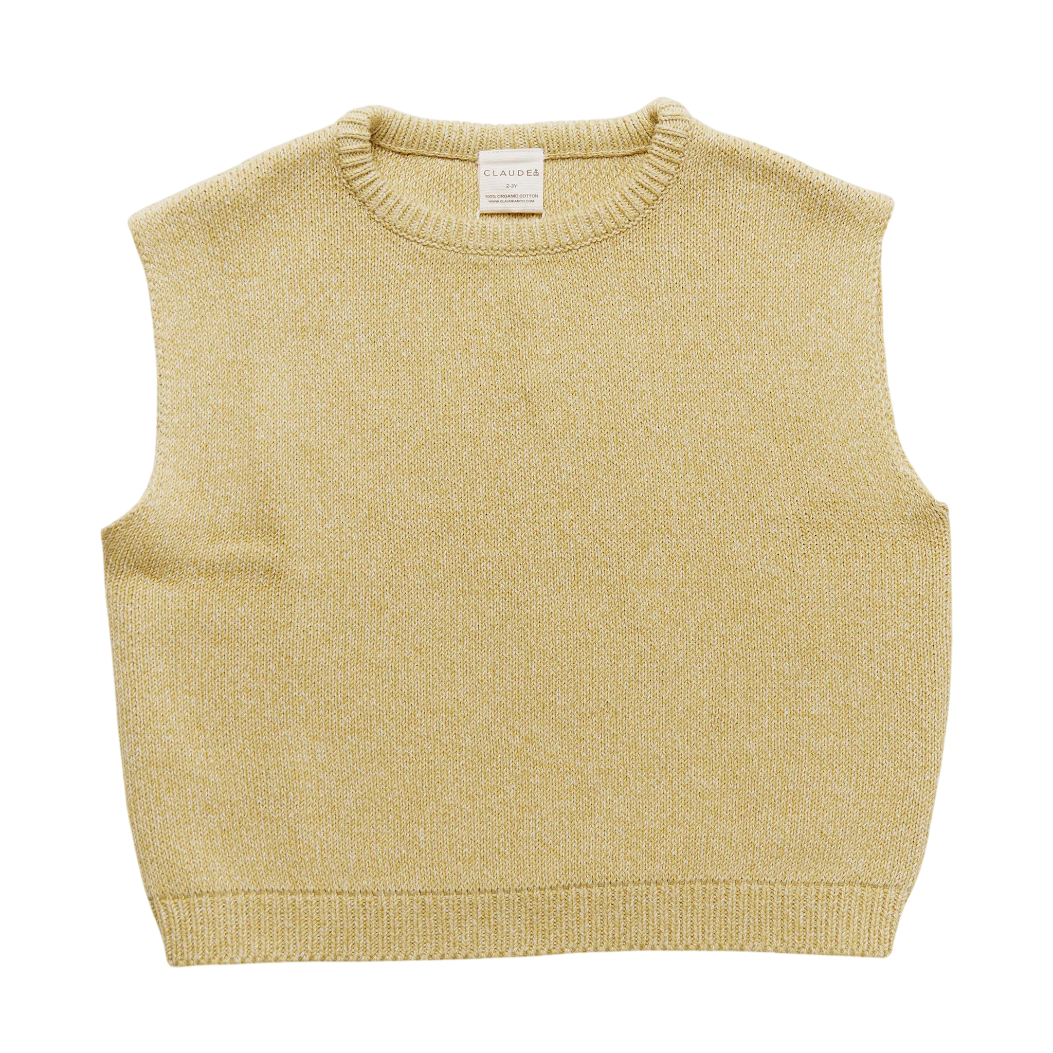Noa Mustard Knit Vest Mustard