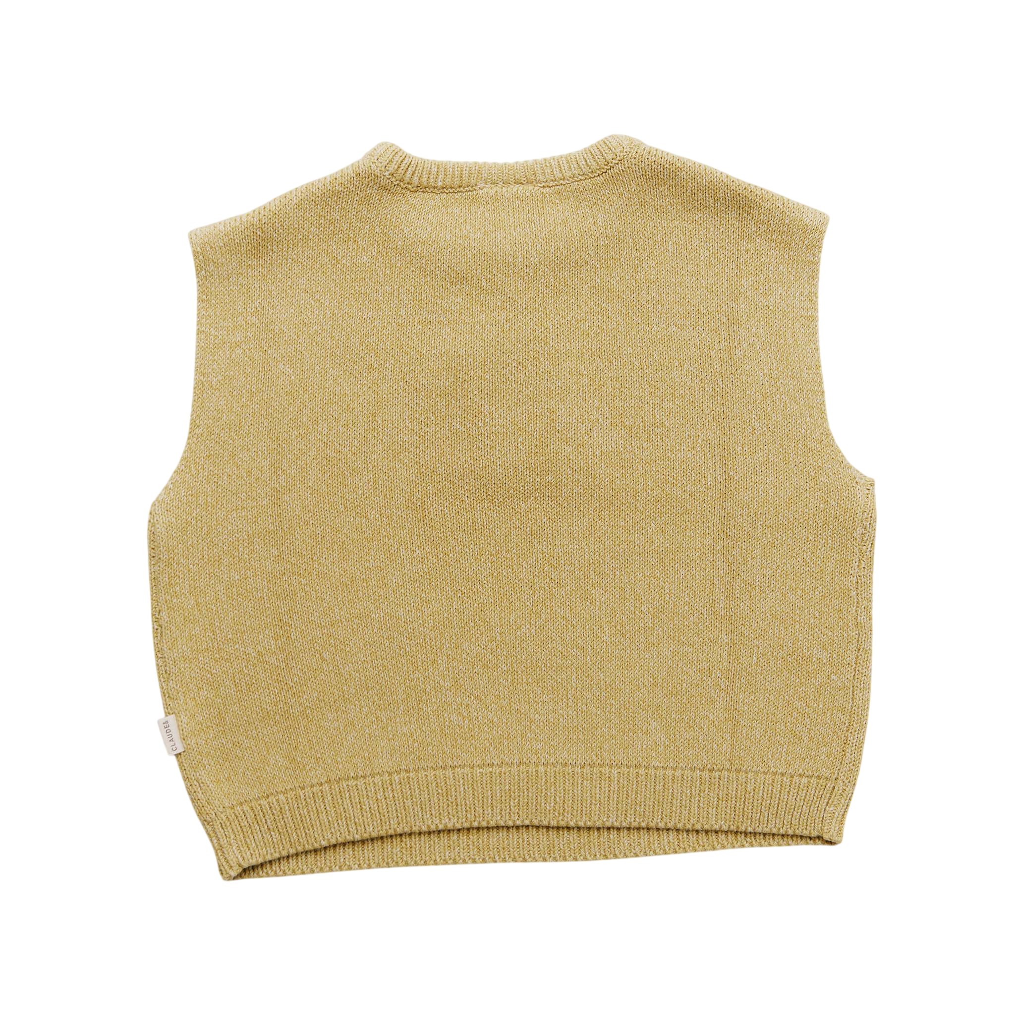 Noa Mustard Knit Vest Mustard