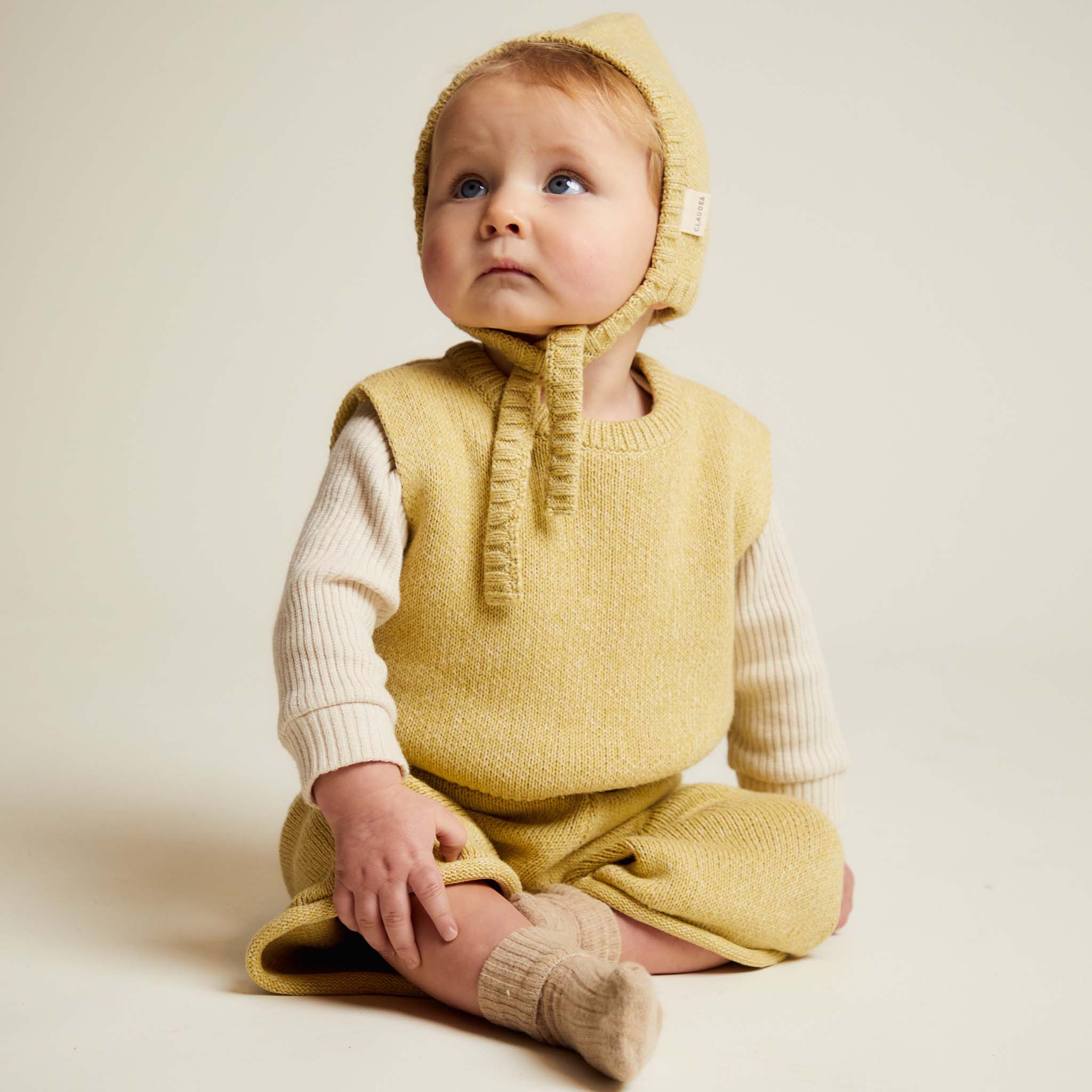 Noa Mustard Knit Vest Mustard