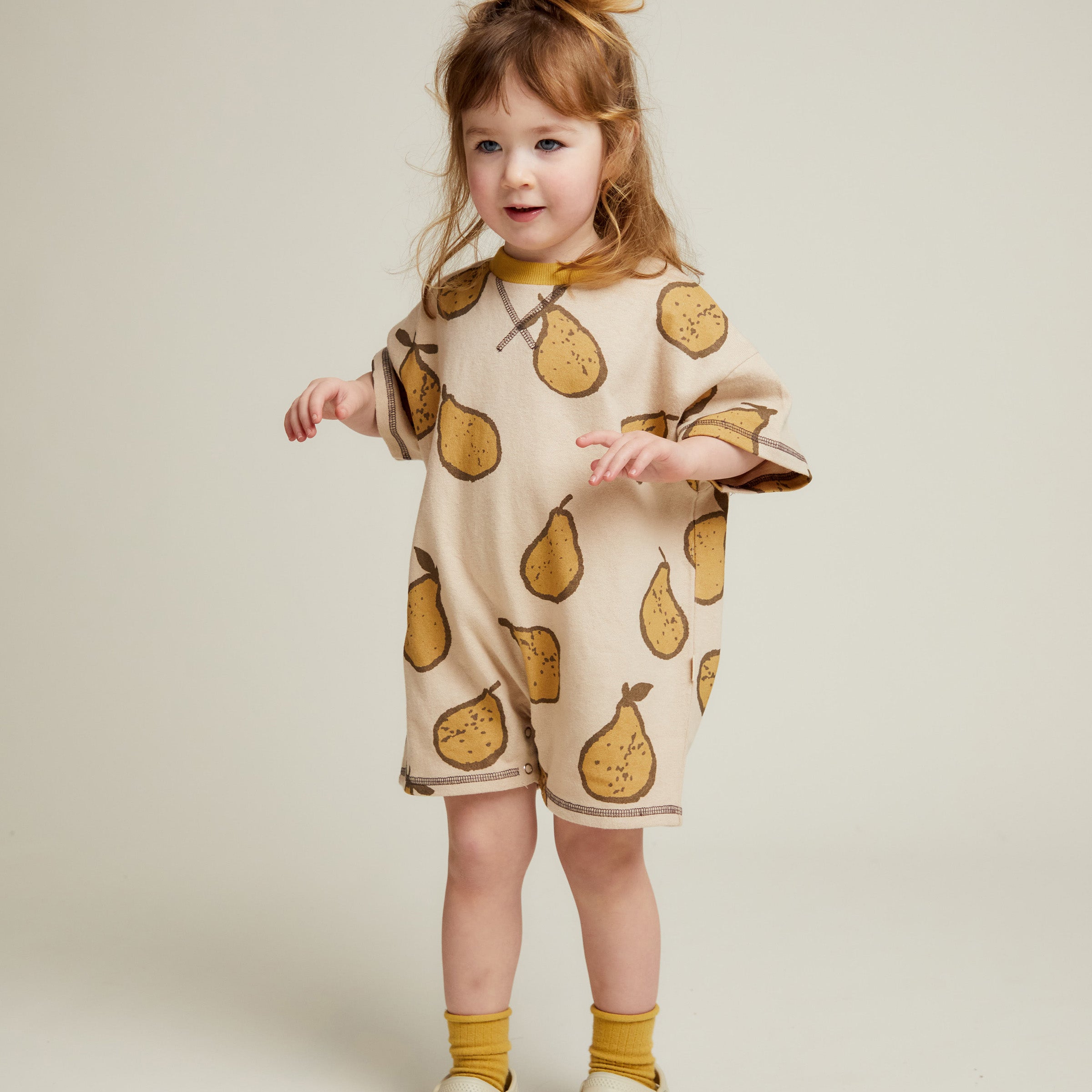 Opal Almond Pear Romper Almond