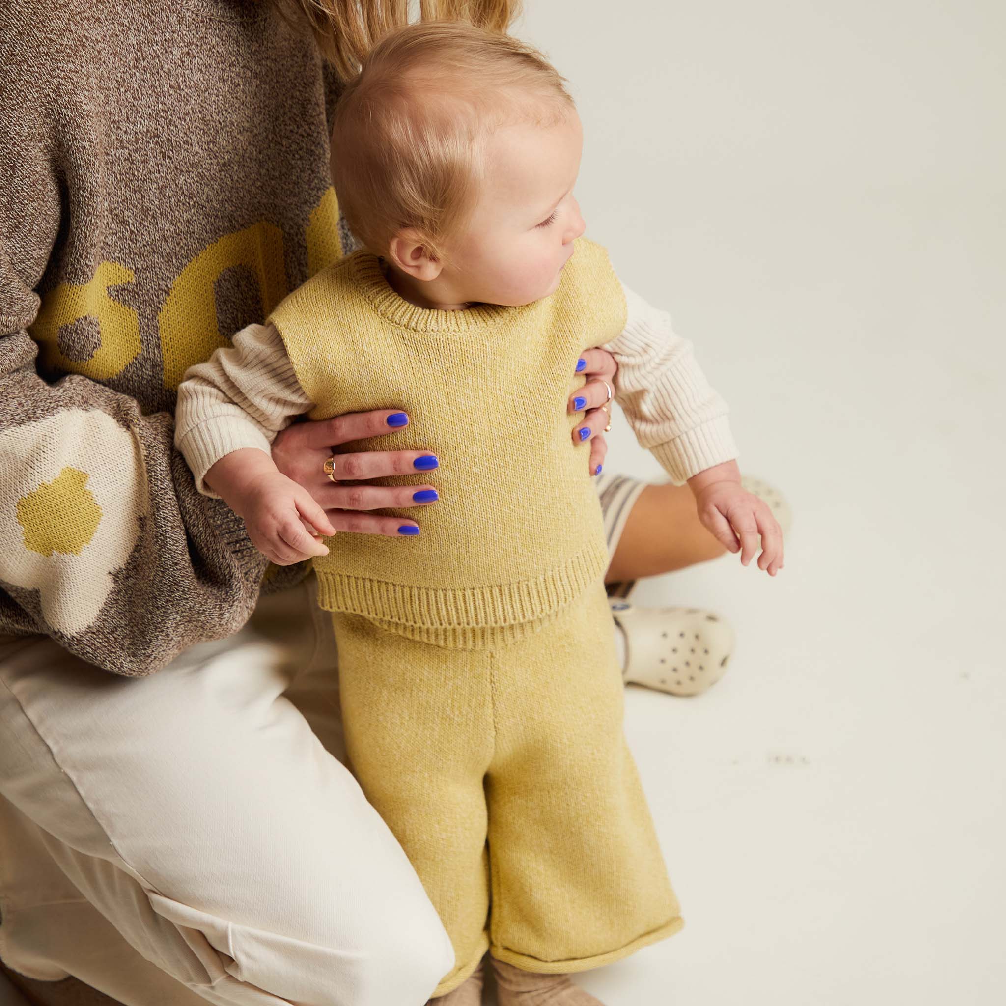 Noa Mustard Knit Vest Mustard