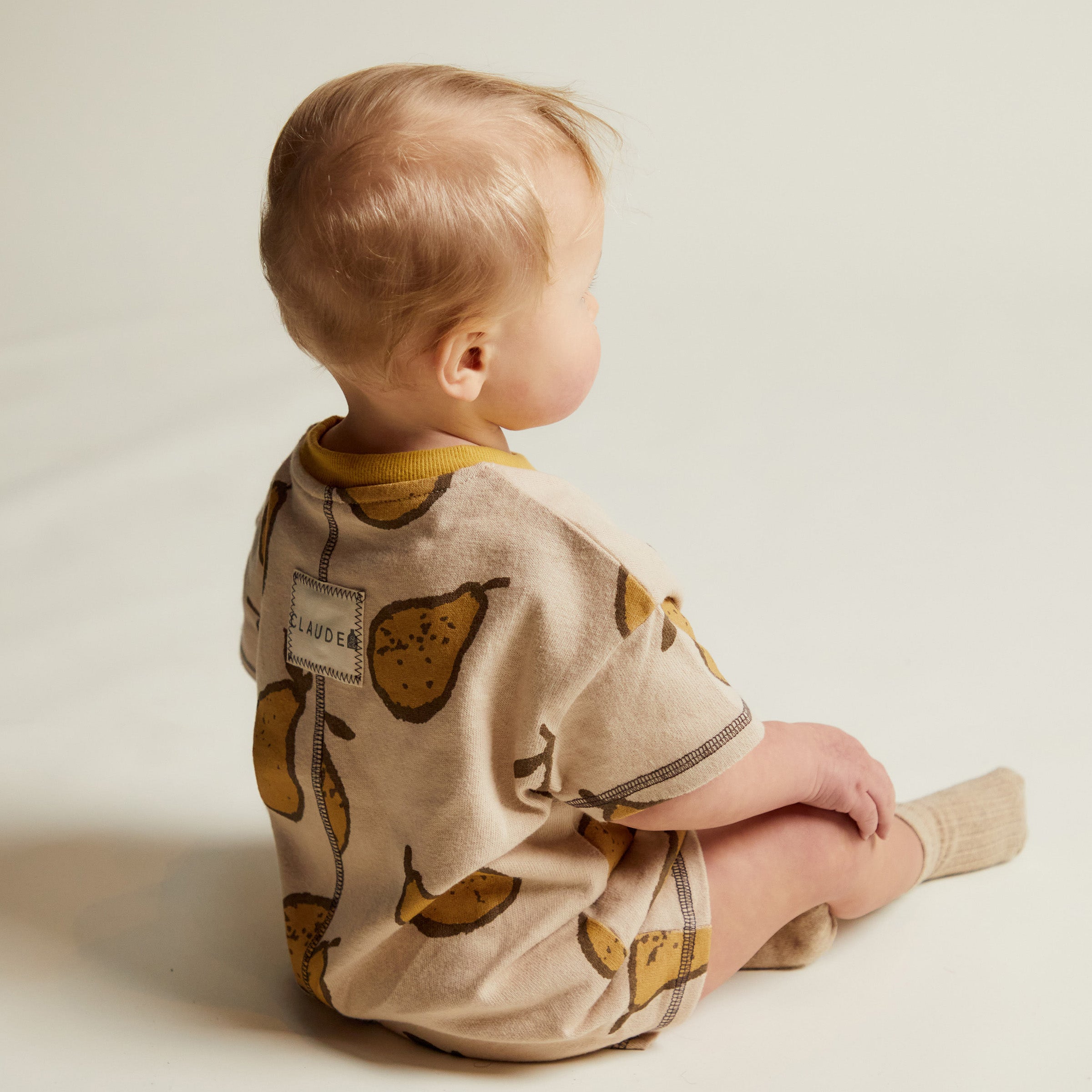 Opal Almond Pear Romper Almond