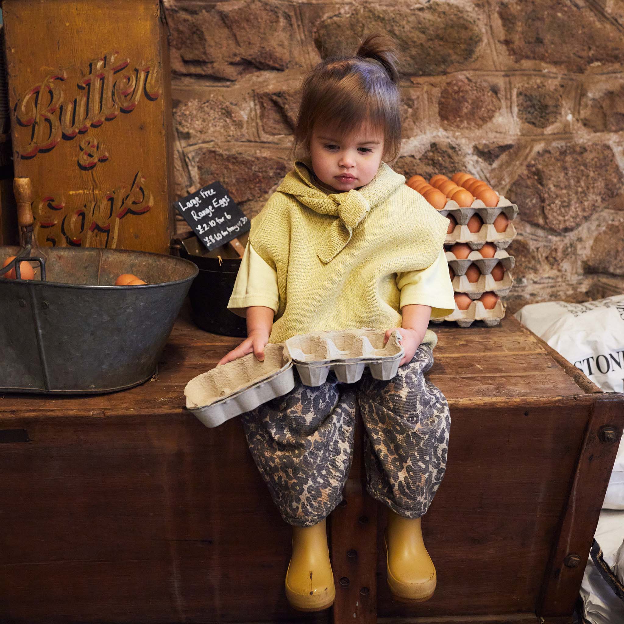 Noa Mustard Knit Vest Mustard