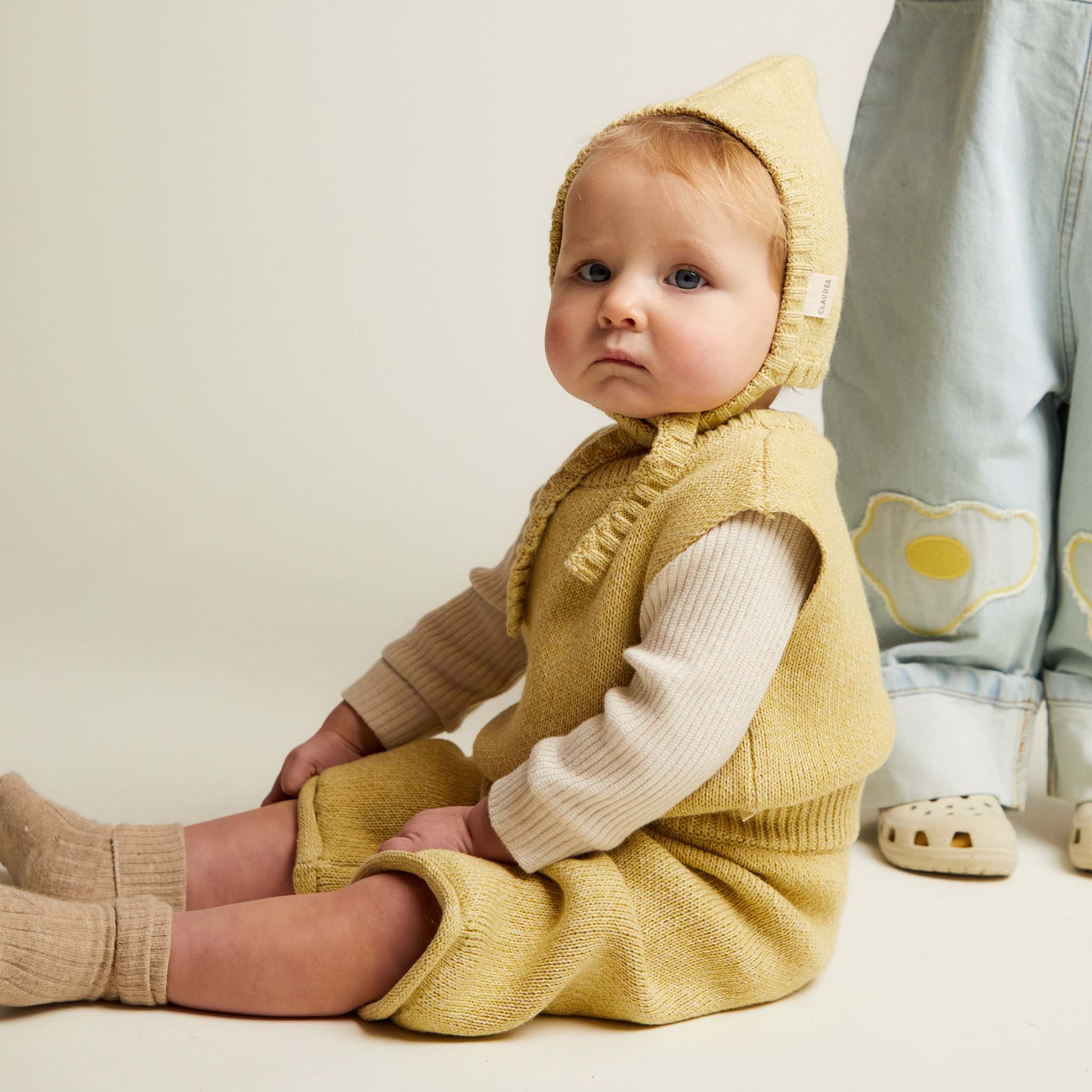 Noa Mustard Knit Vest Mustard