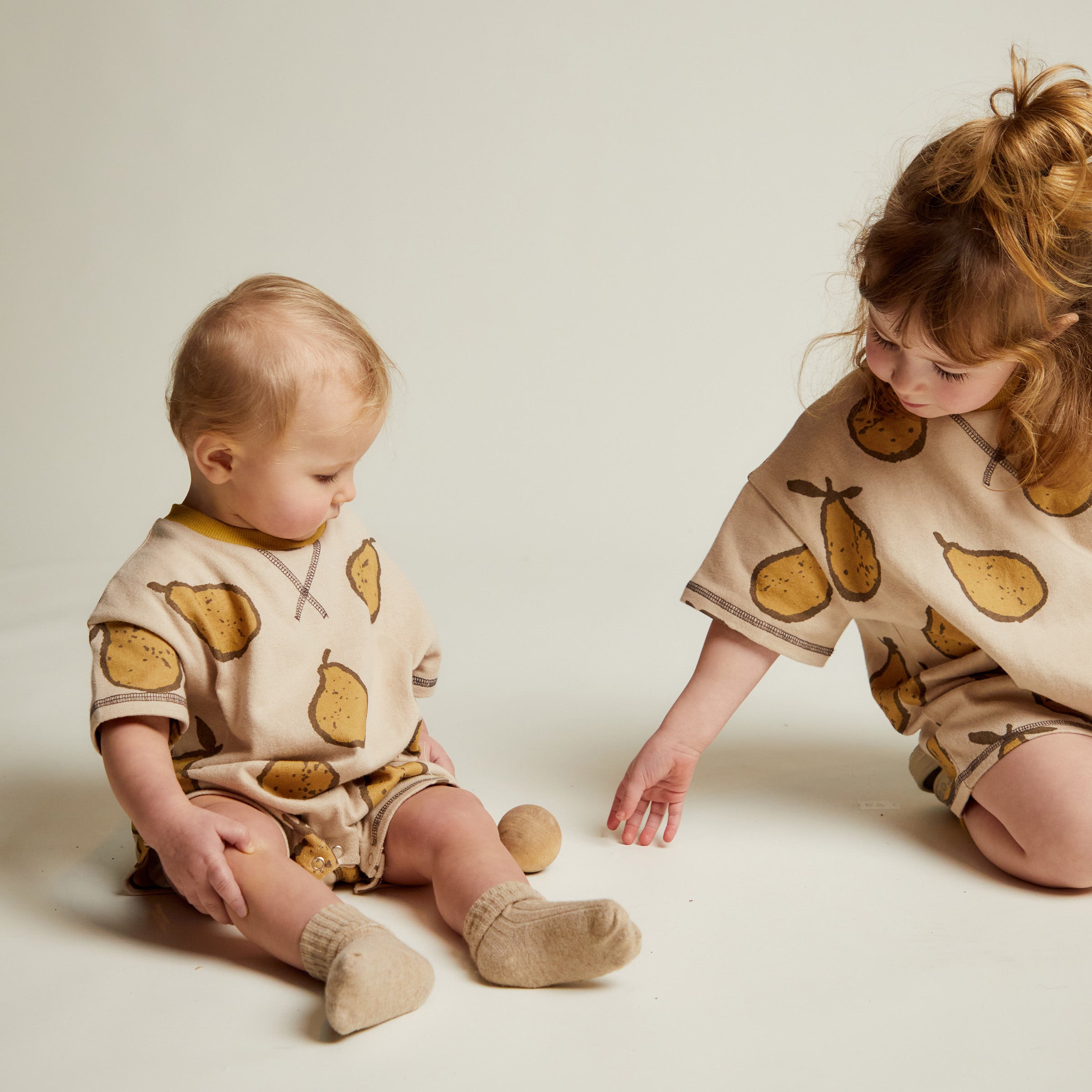 Opal Almond Pear Romper Almond