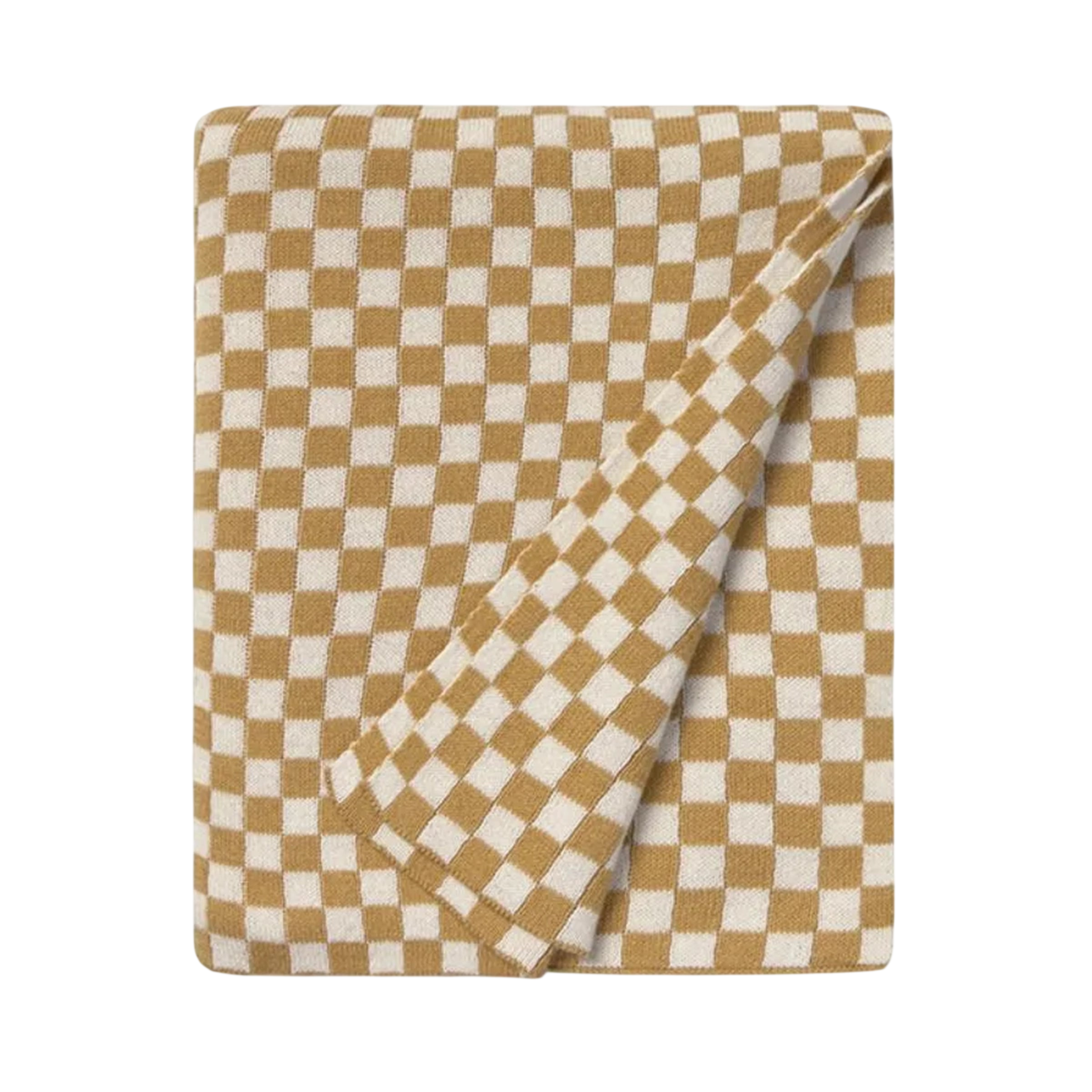 Strickdecke Tiles Honey