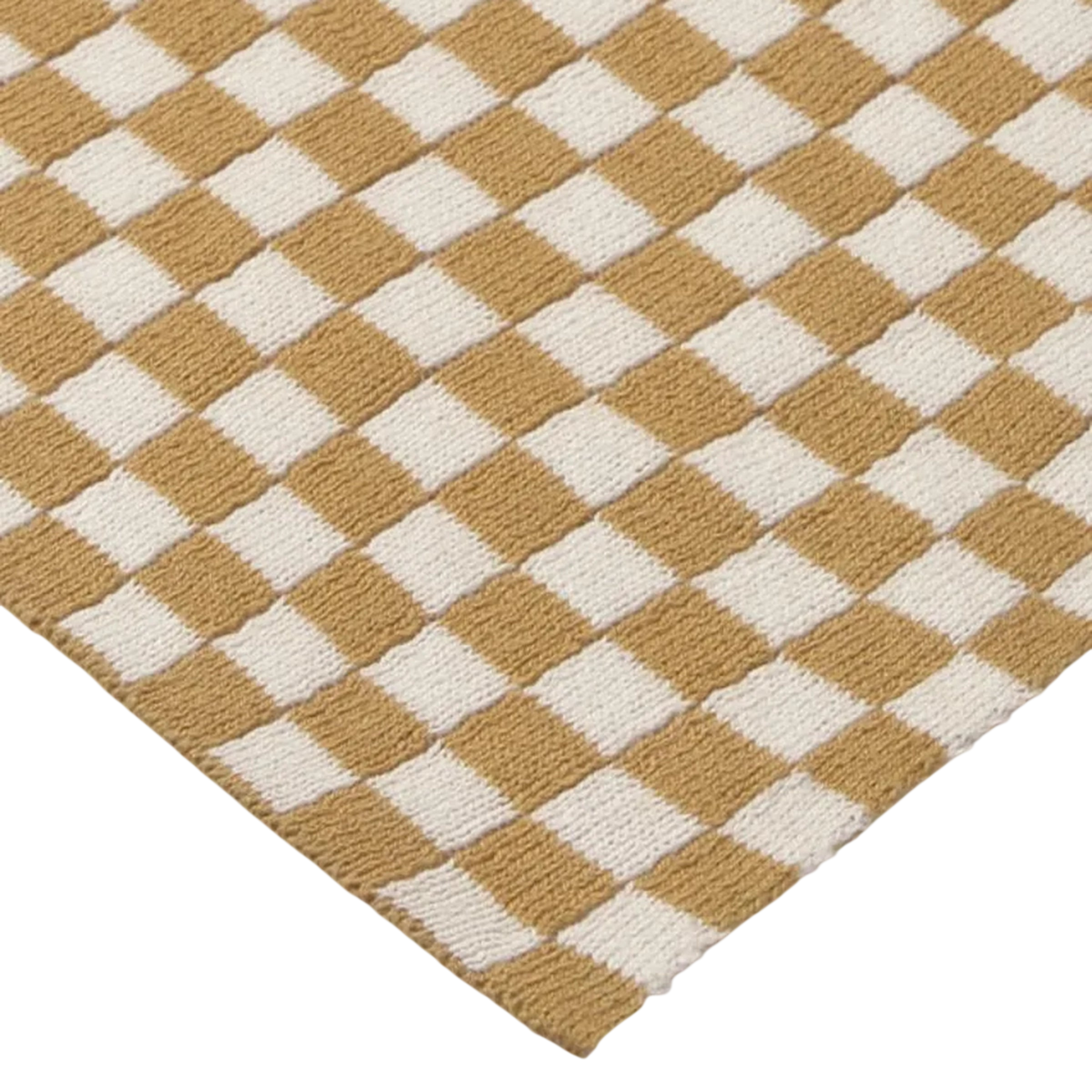 Knitted blanket Tiles Honey