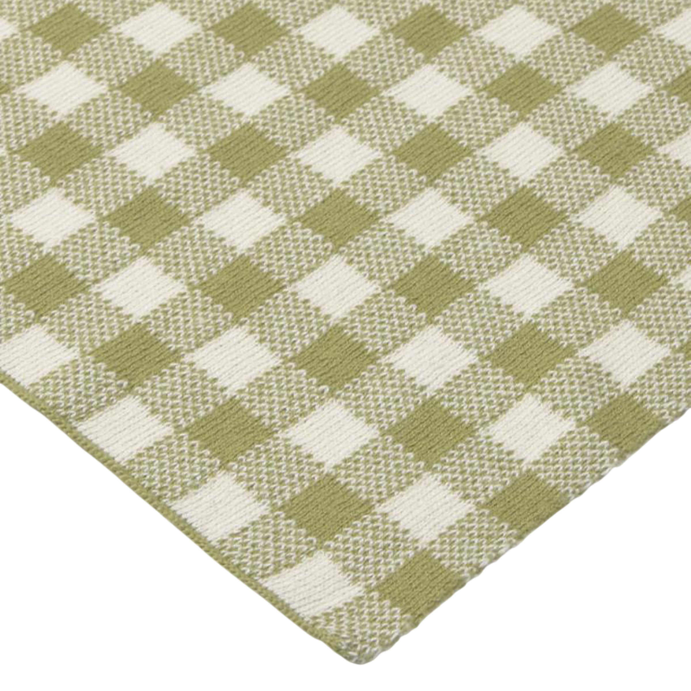 Strickdecke Vichy Matcha