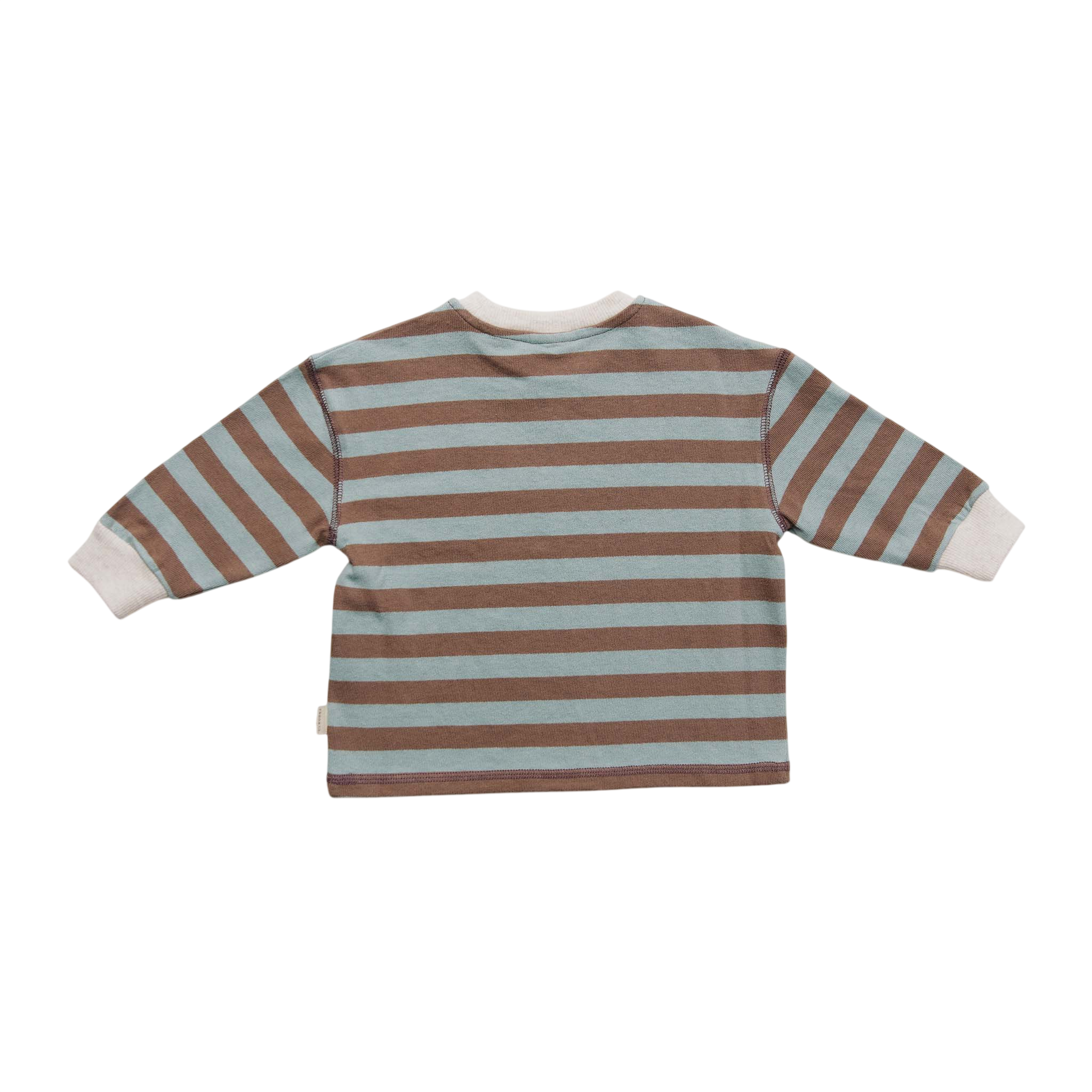 Rue Choc Stripe Long Sleeve Tee Coco & Cream
