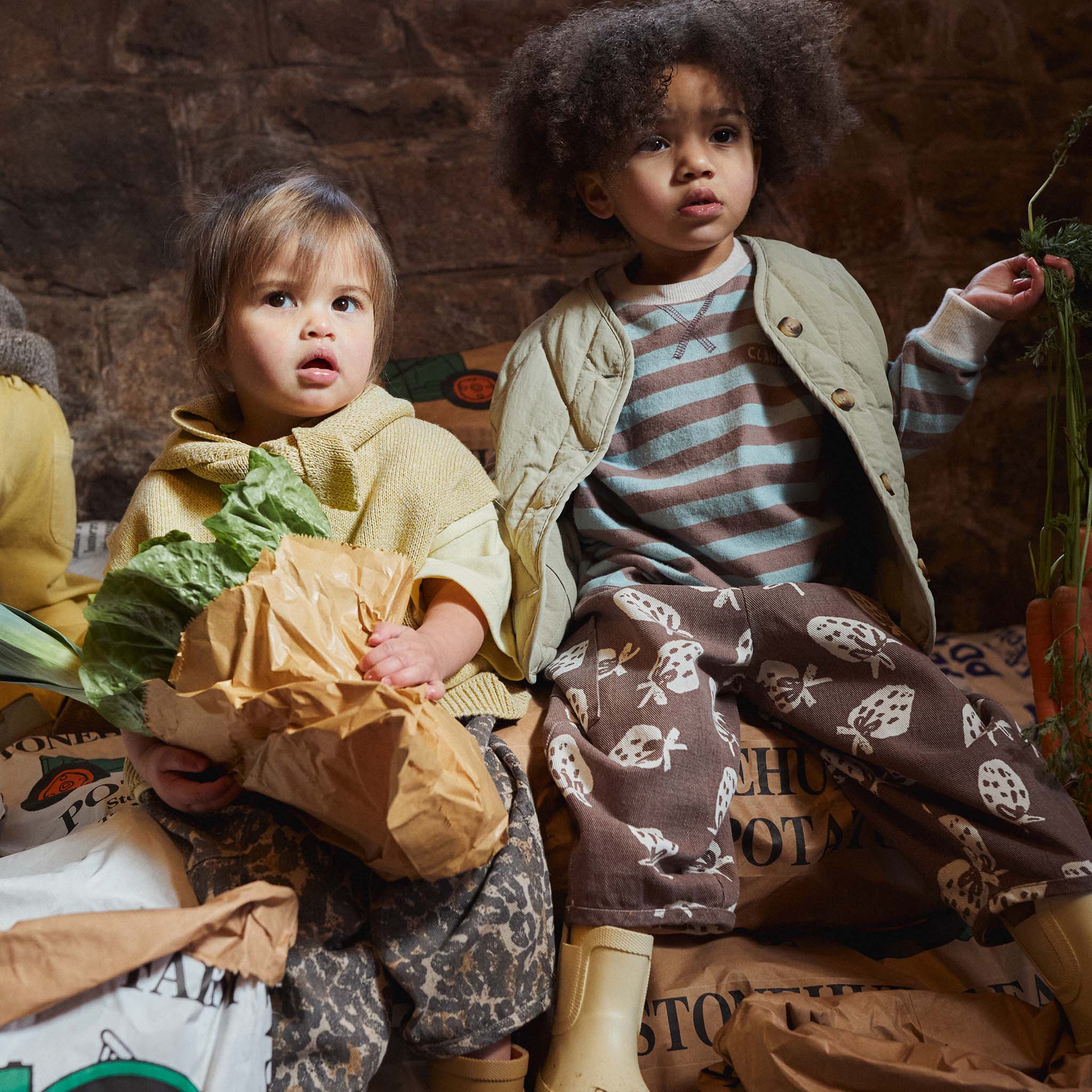 Rue Choc Stripe Long Sleeve Tee Coco & Cream