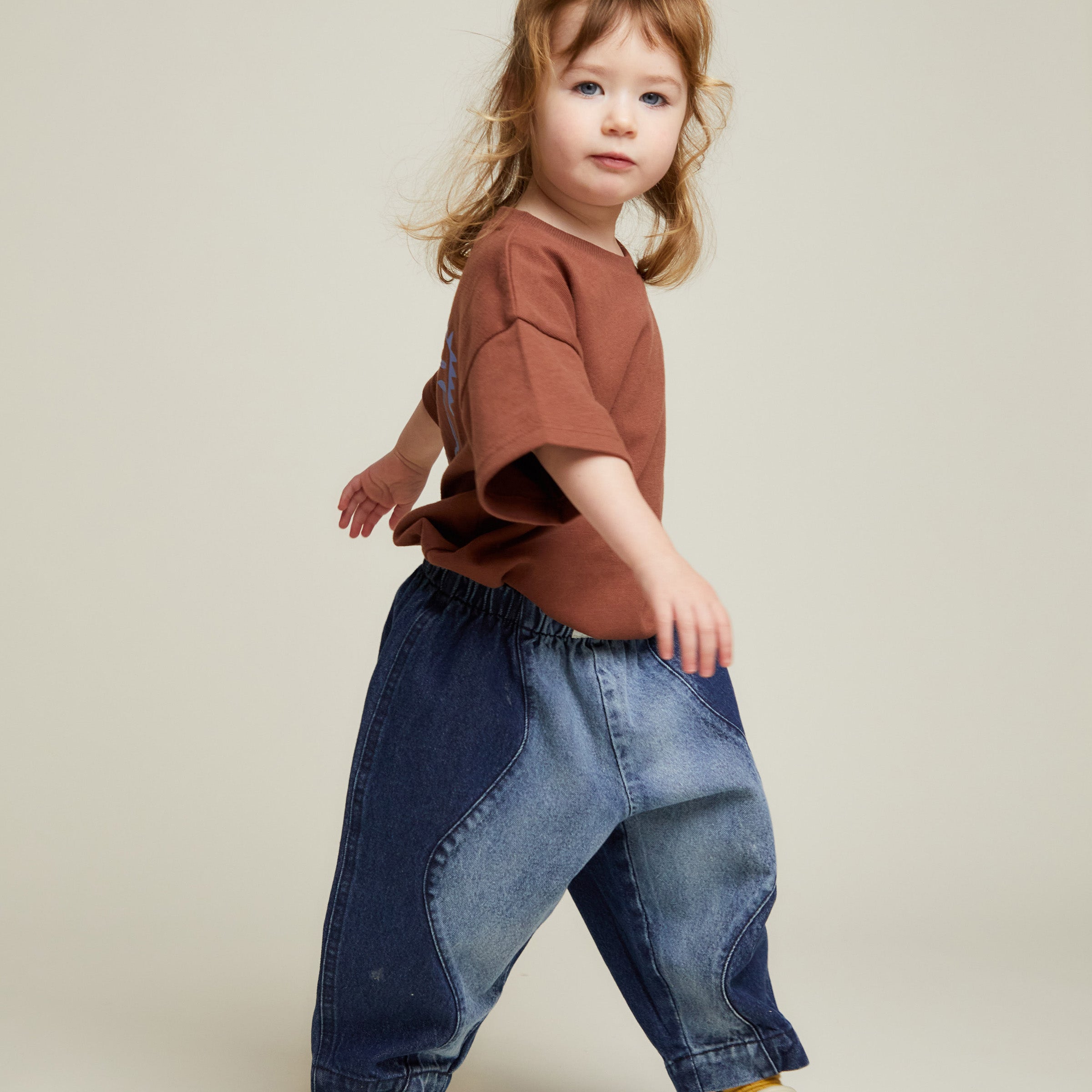 Wave Denim Trouser Denim