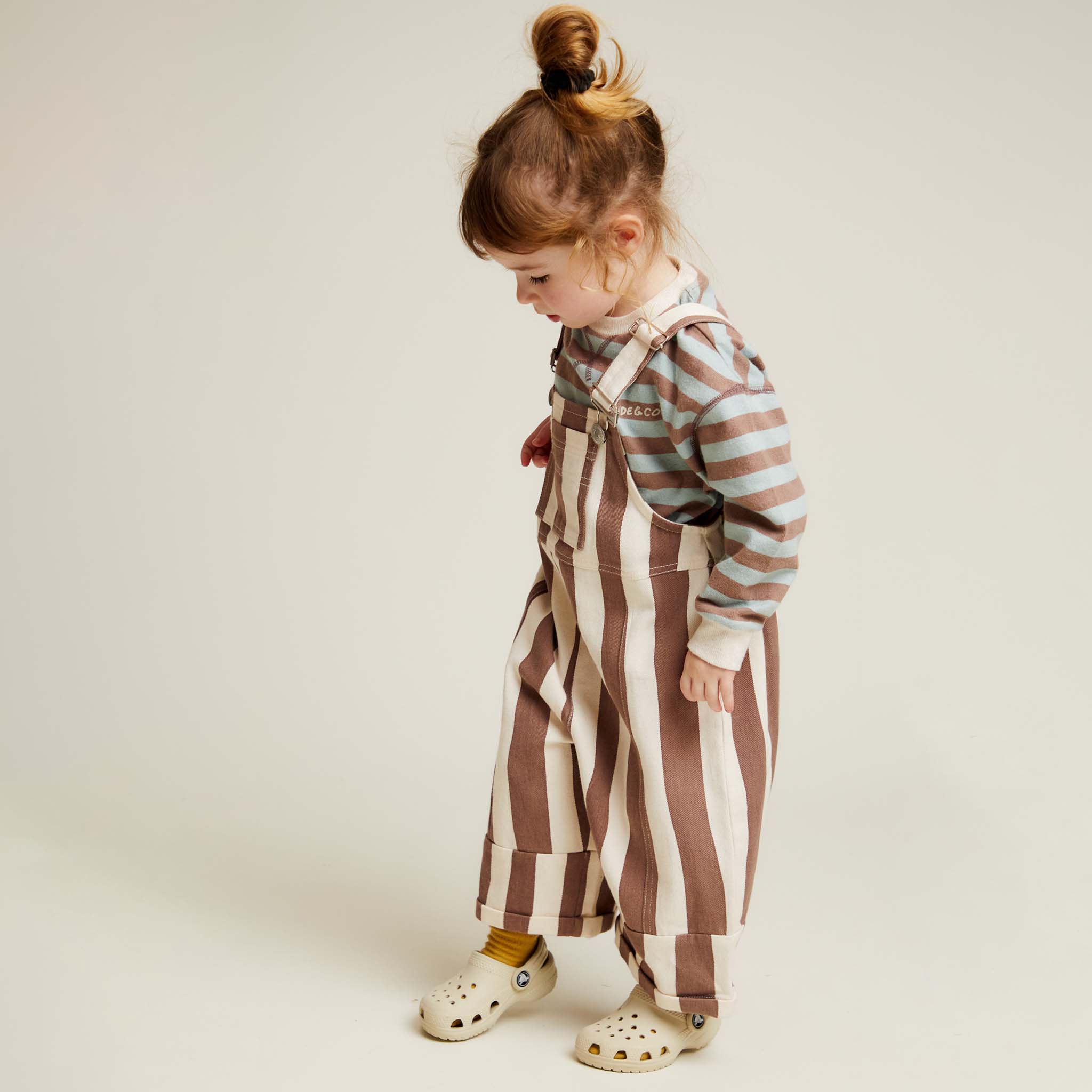 Rue Choc Stripe Long Sleeve Tee Coco & Cream