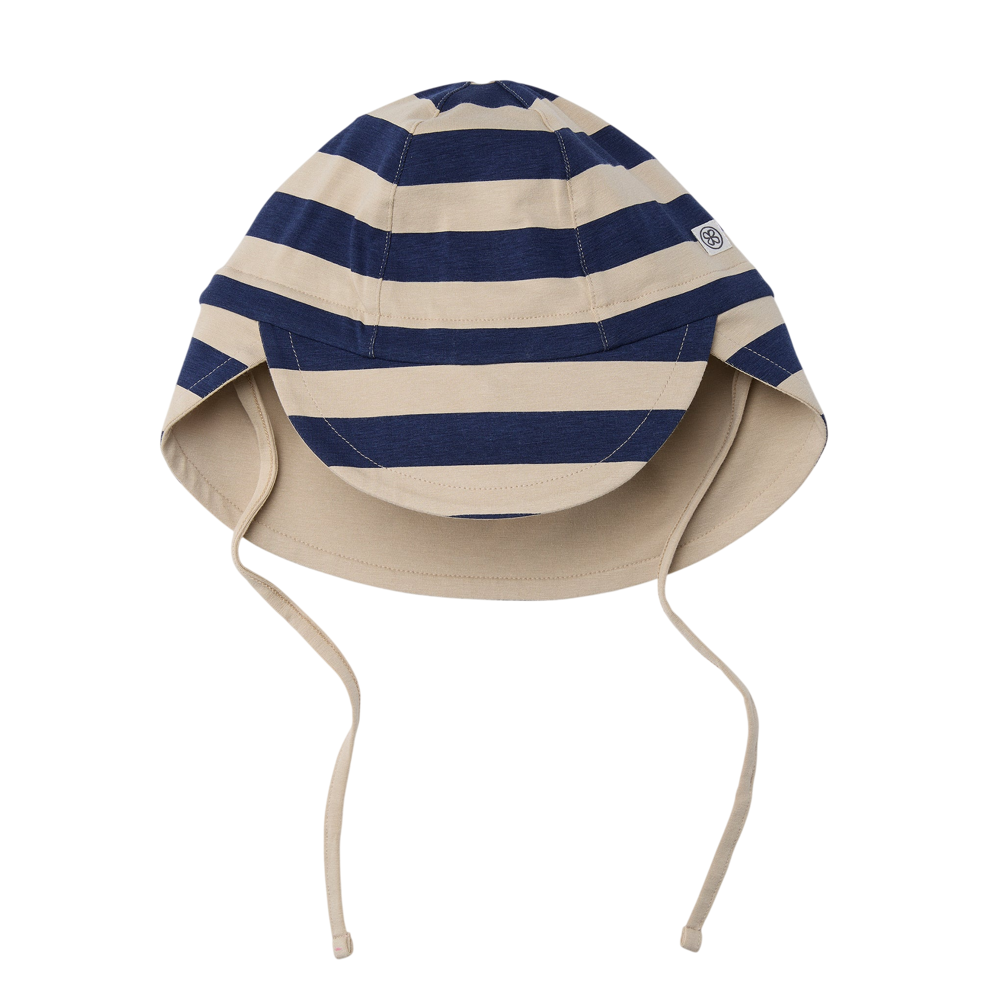 Chapeau de soleil pour bébé UVP 50+ Navy/Sandy Stripe