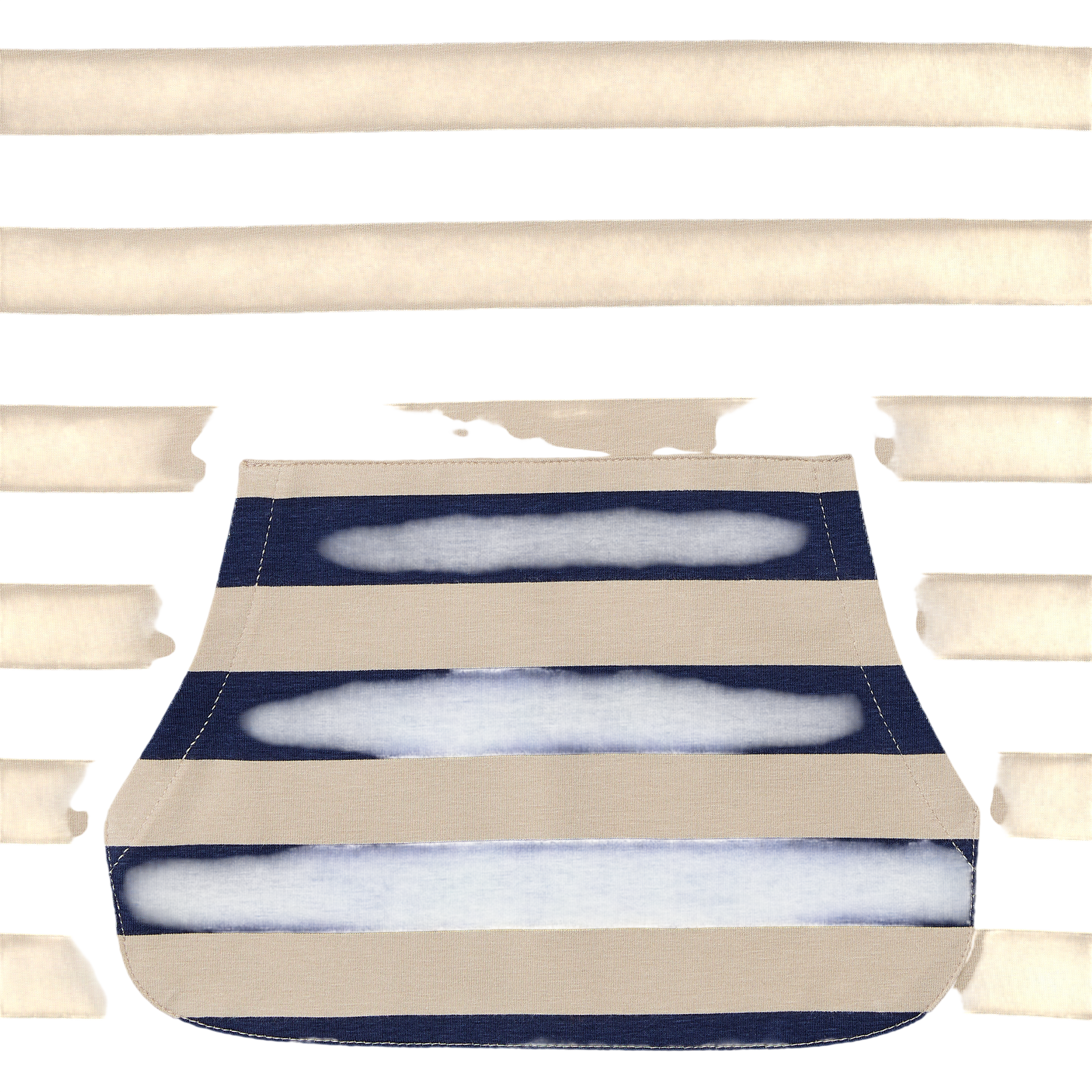 UV Poncho Navy/Sandy Stripe