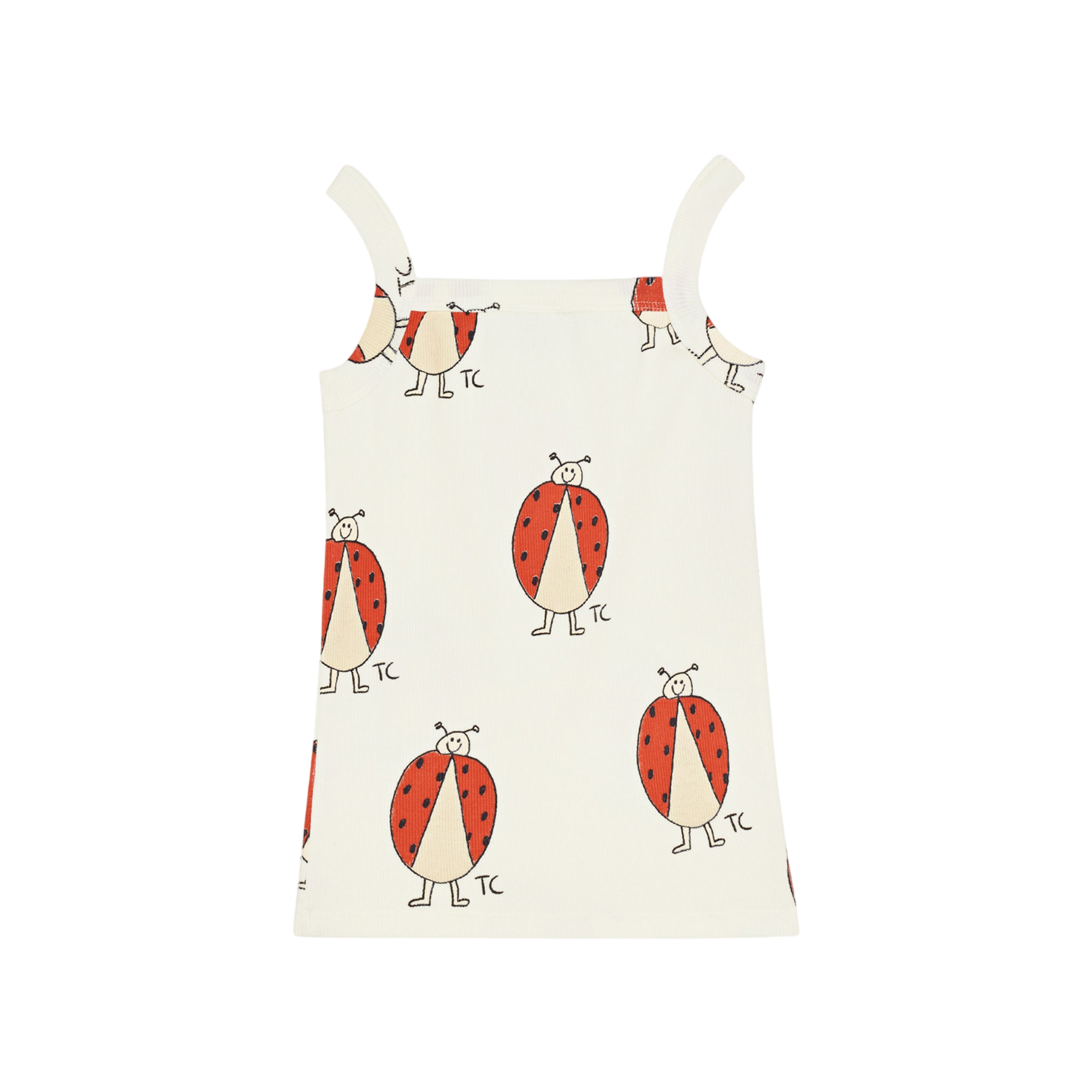 Top Ladybug Allover Ecru