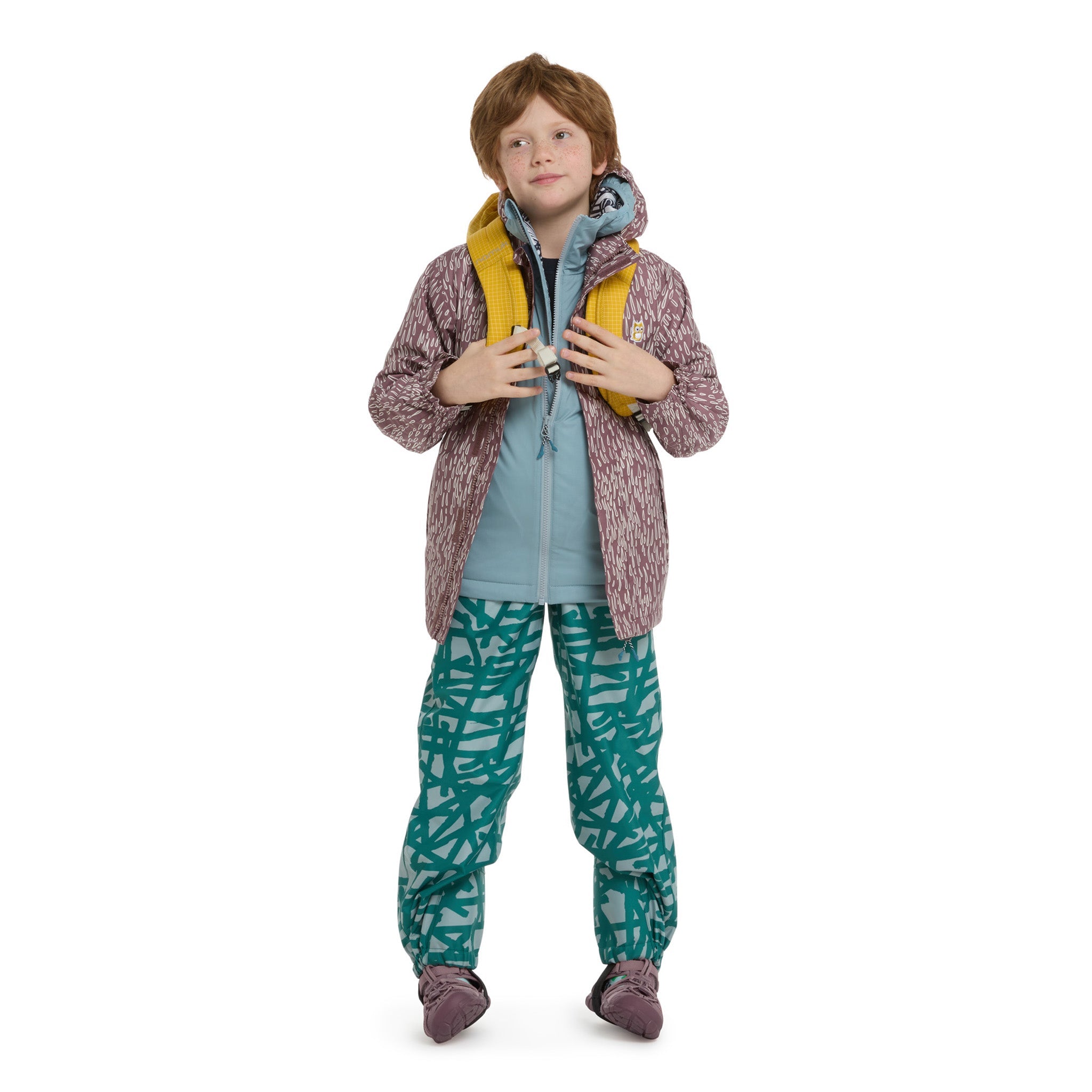 Veste de pluie Chip "Twine" Mauve