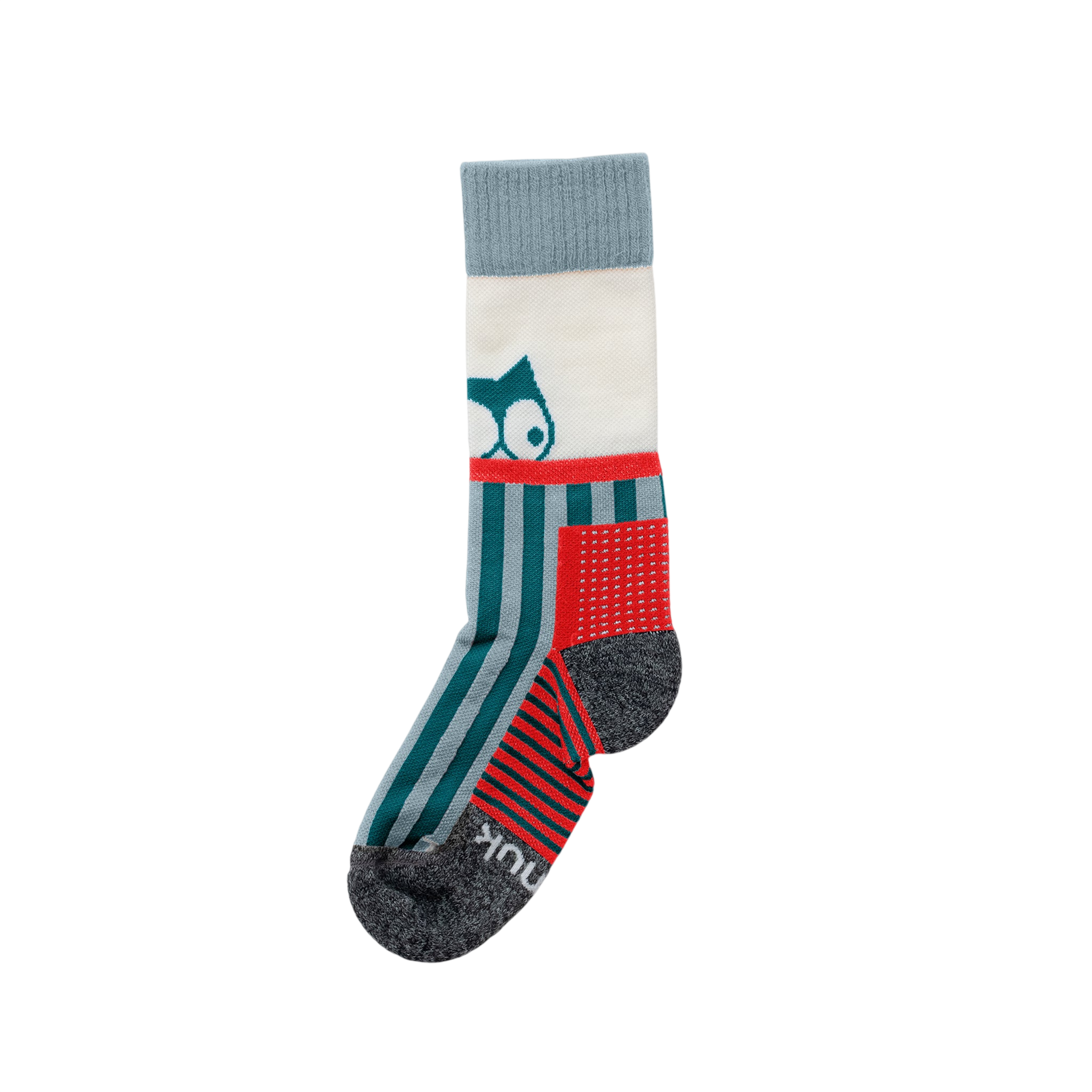 Wandersocken lang Gusto Merino Deep petrol / Ice blue
