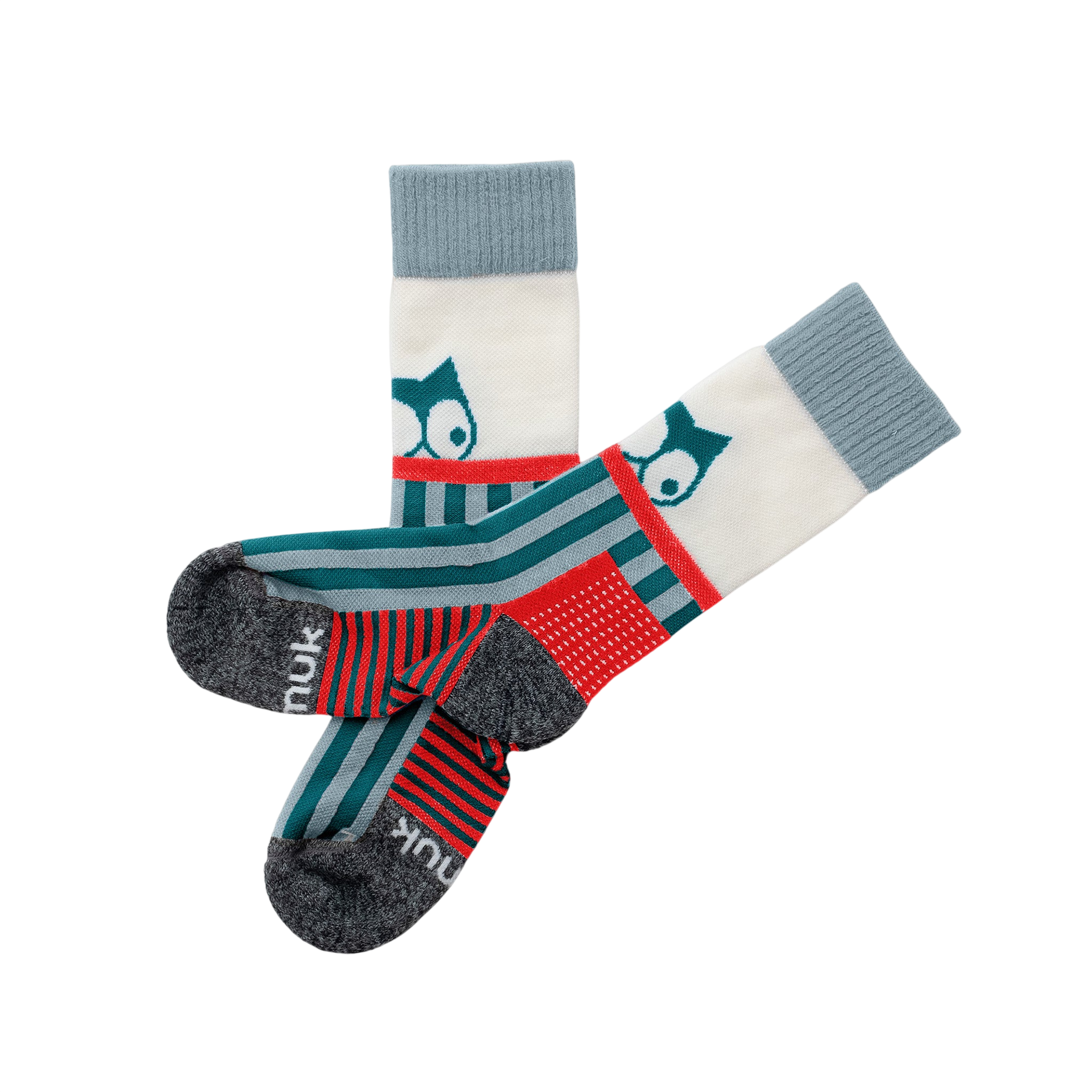 Hiking socks long Gusto Merino Deep petrol / Ice blue