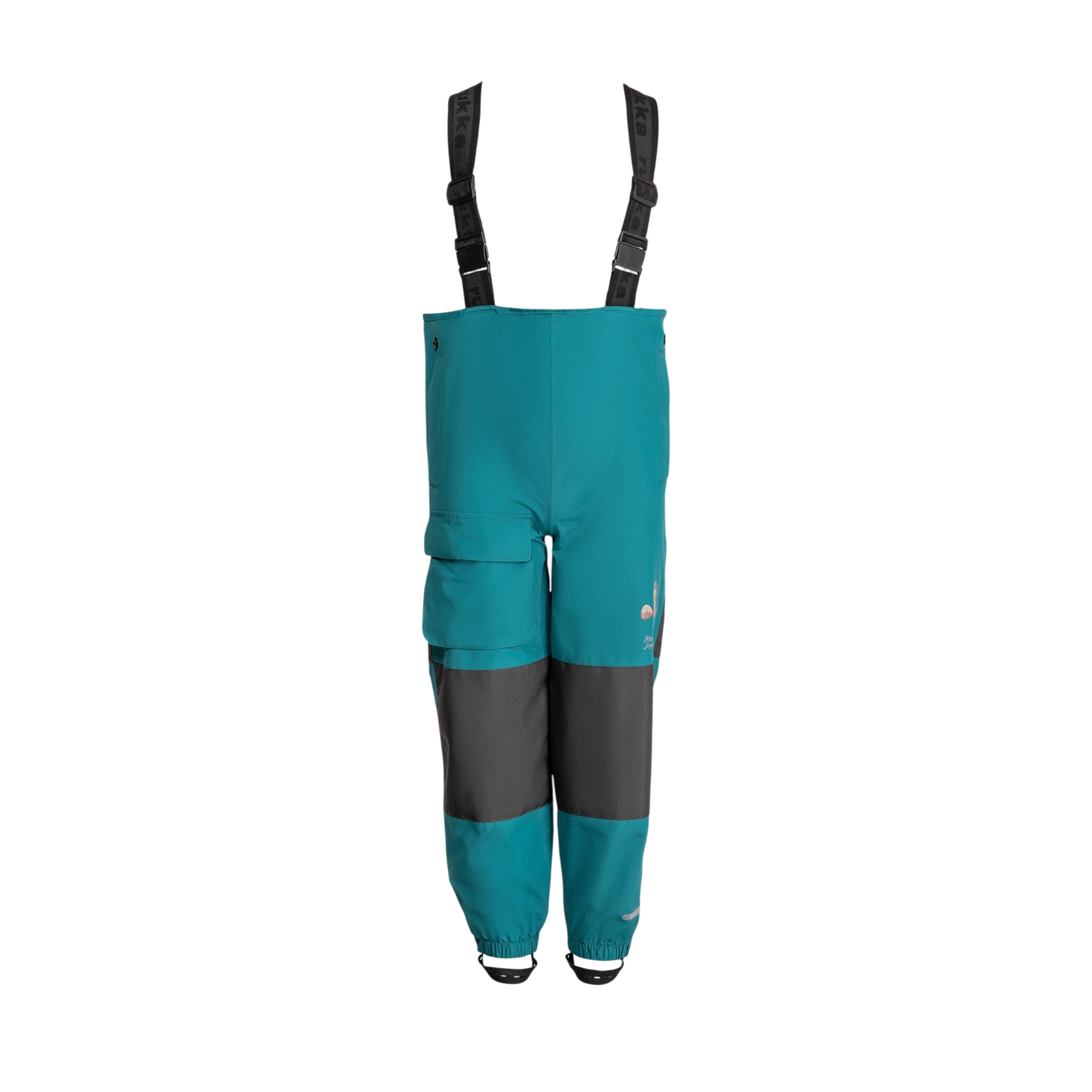 Children's rain dungarees Marius shaded spruce