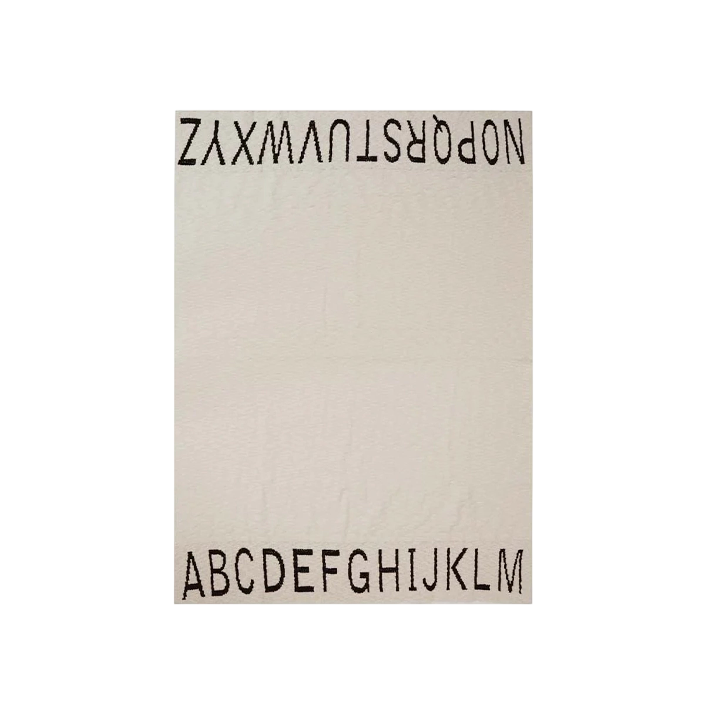 Strickdecke ABC Natural / Black