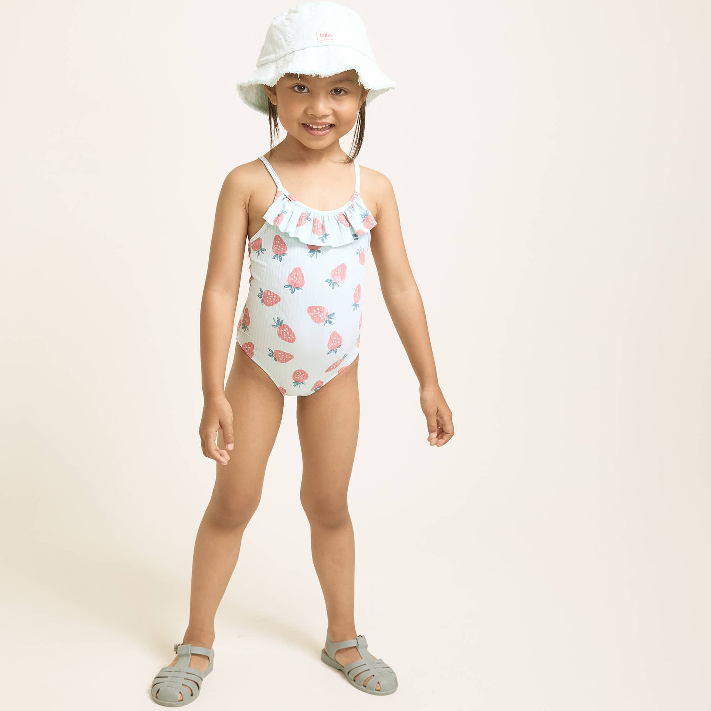 Badeanzug Strawberry Maillot Aqua