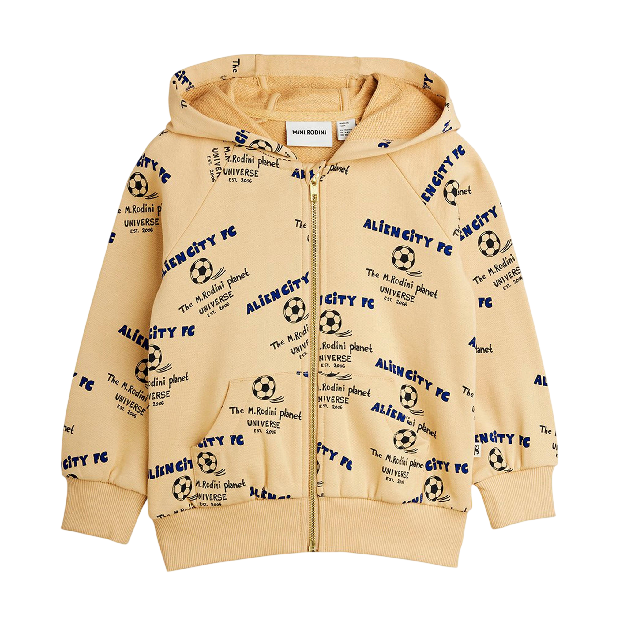 Hoodie Alien City FC Beige