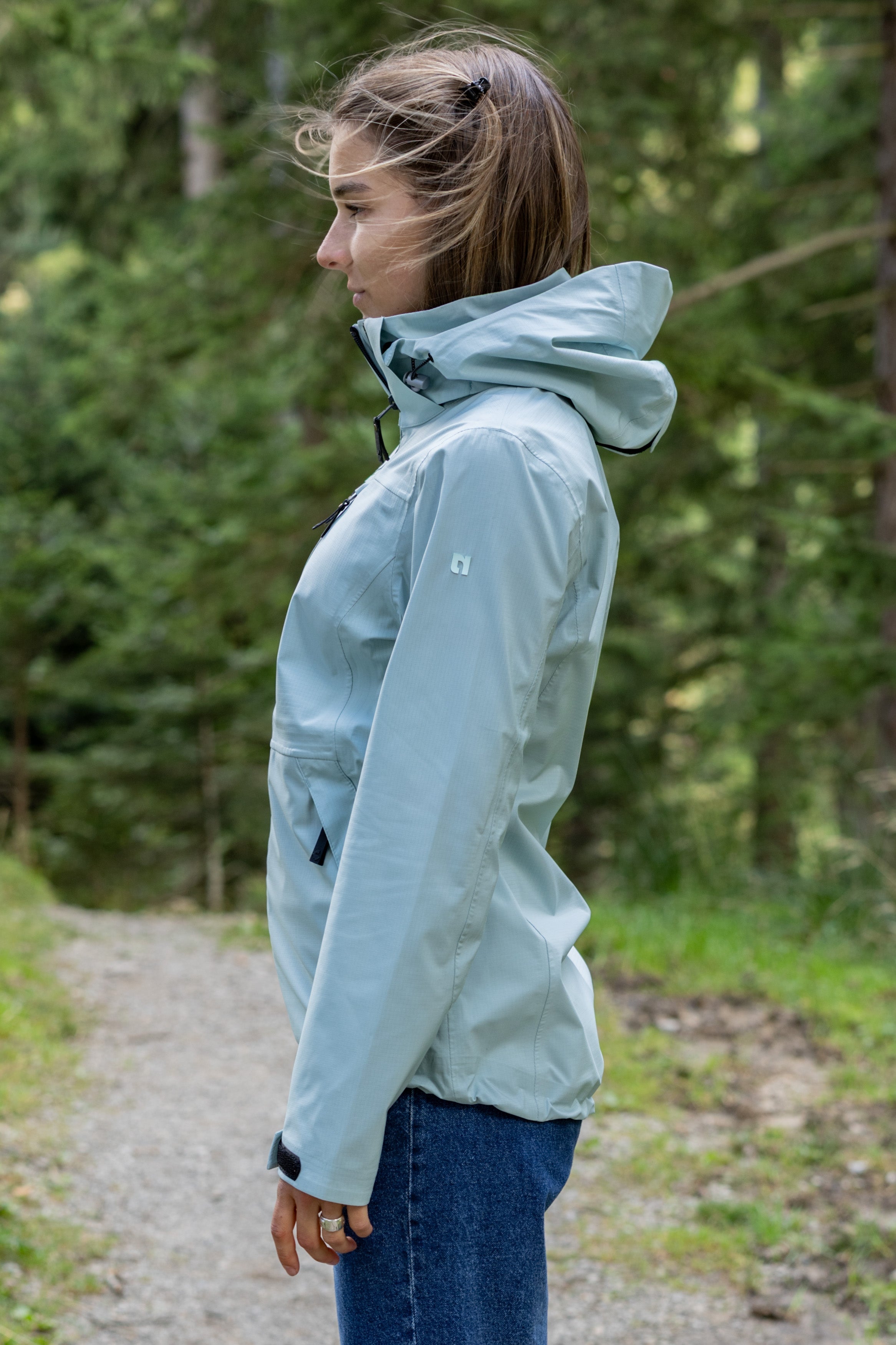 Veste de pluie 3 couches Dora blue haze