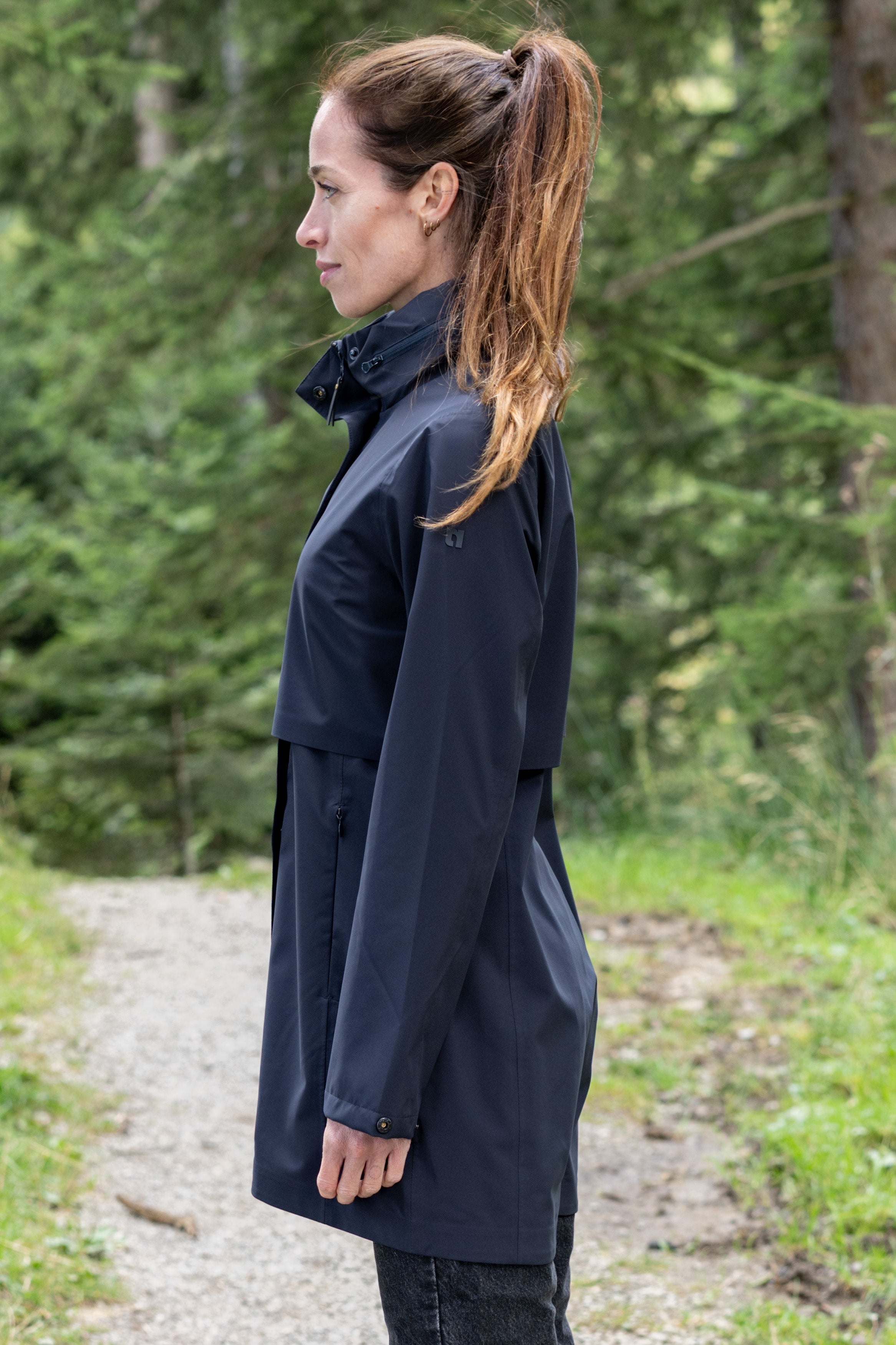 Women's 3-layer raincoat Penny dark navy