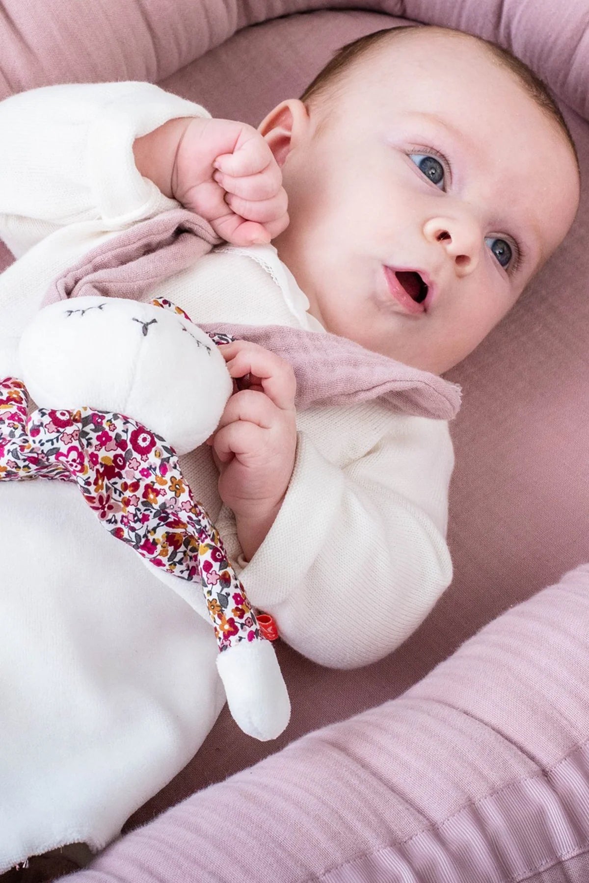 Schmusetuch Hase Rosa