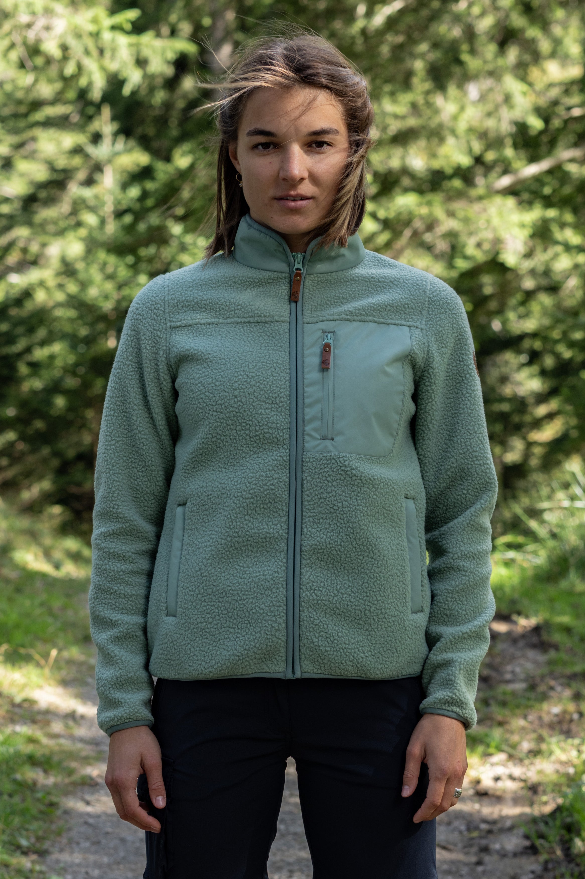 Women's fleece jacket Tola green bay