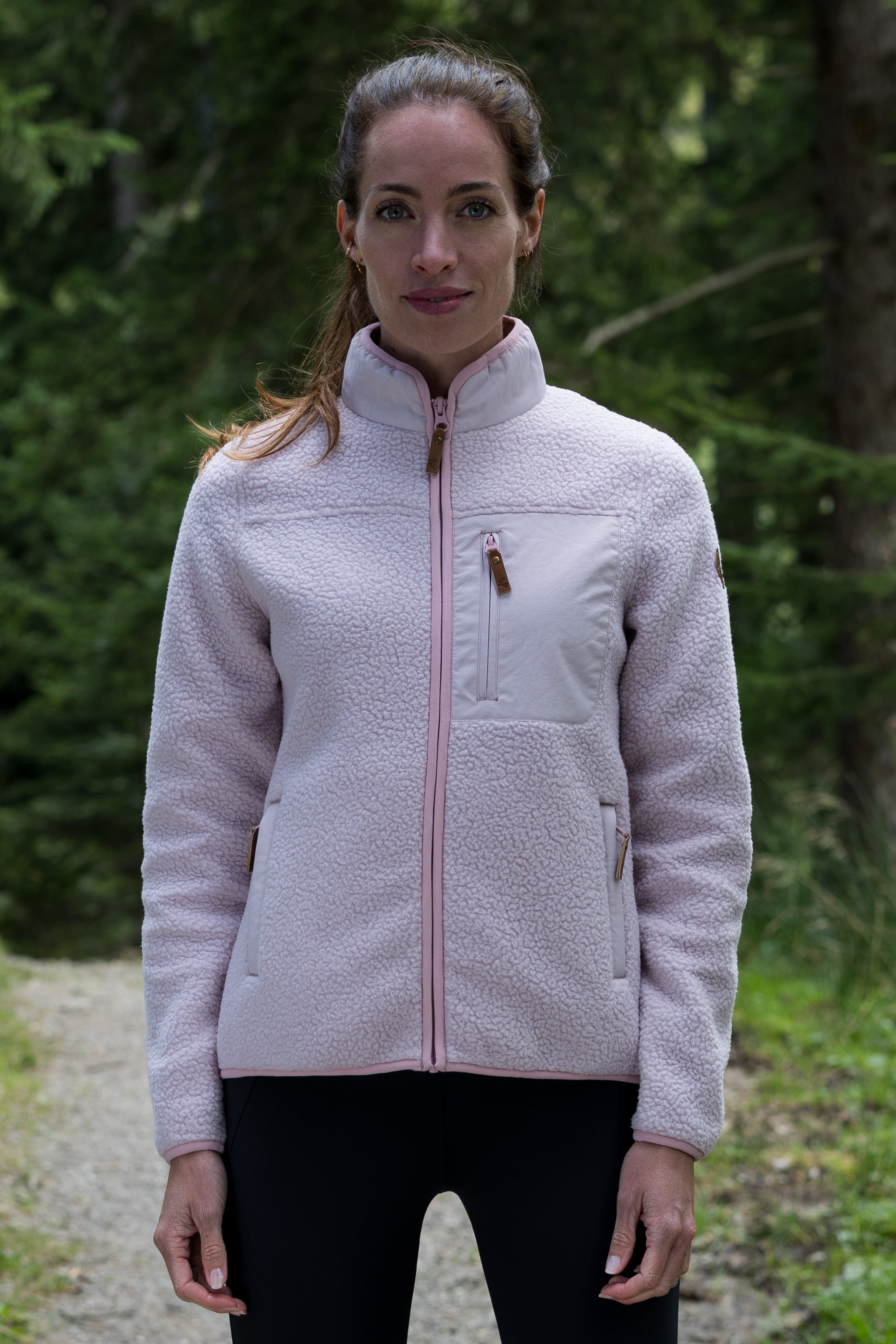 Women's fleece jacket Tola violet ice