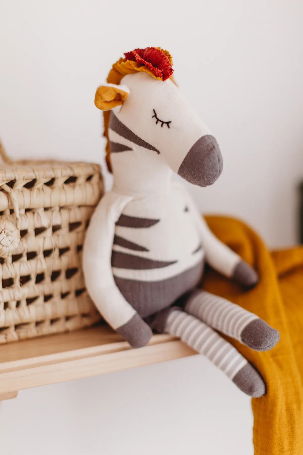 Stoffpuppe Zebra