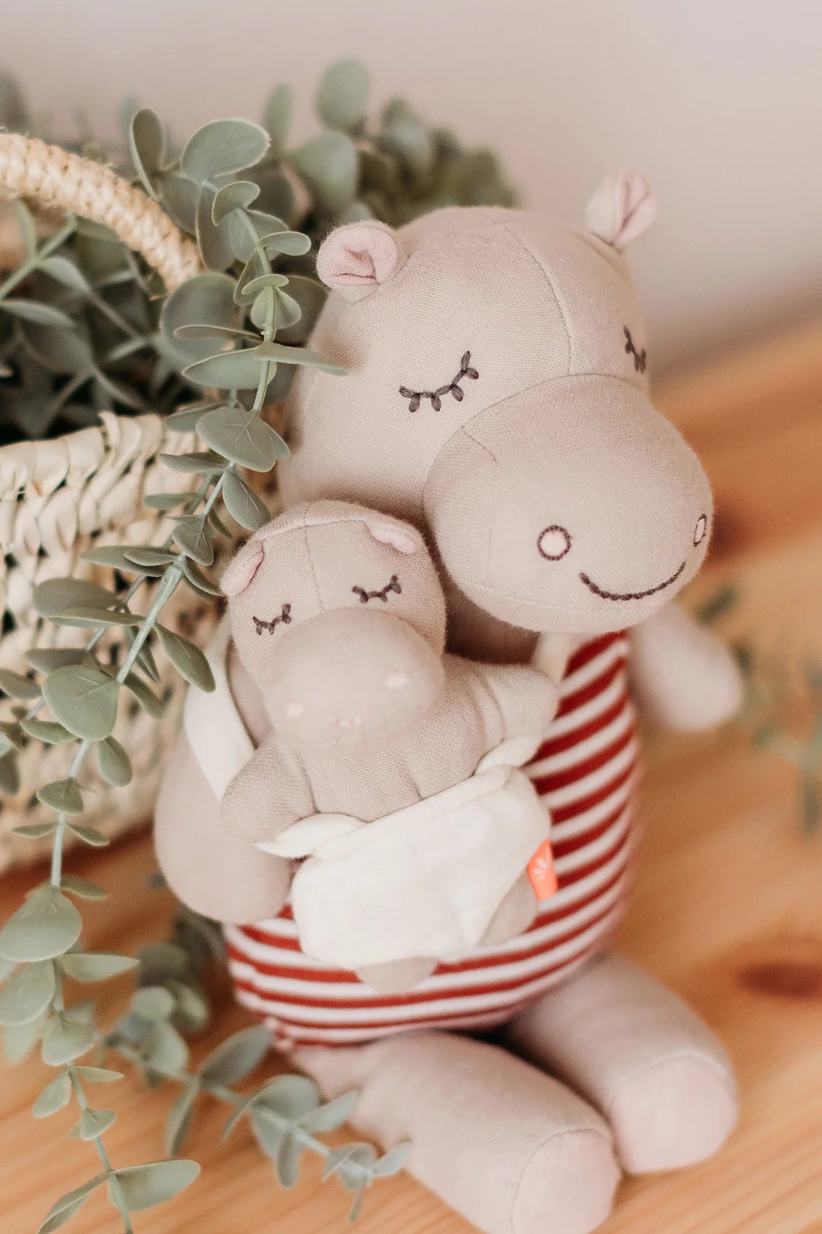 Stoffpuppe Hippo