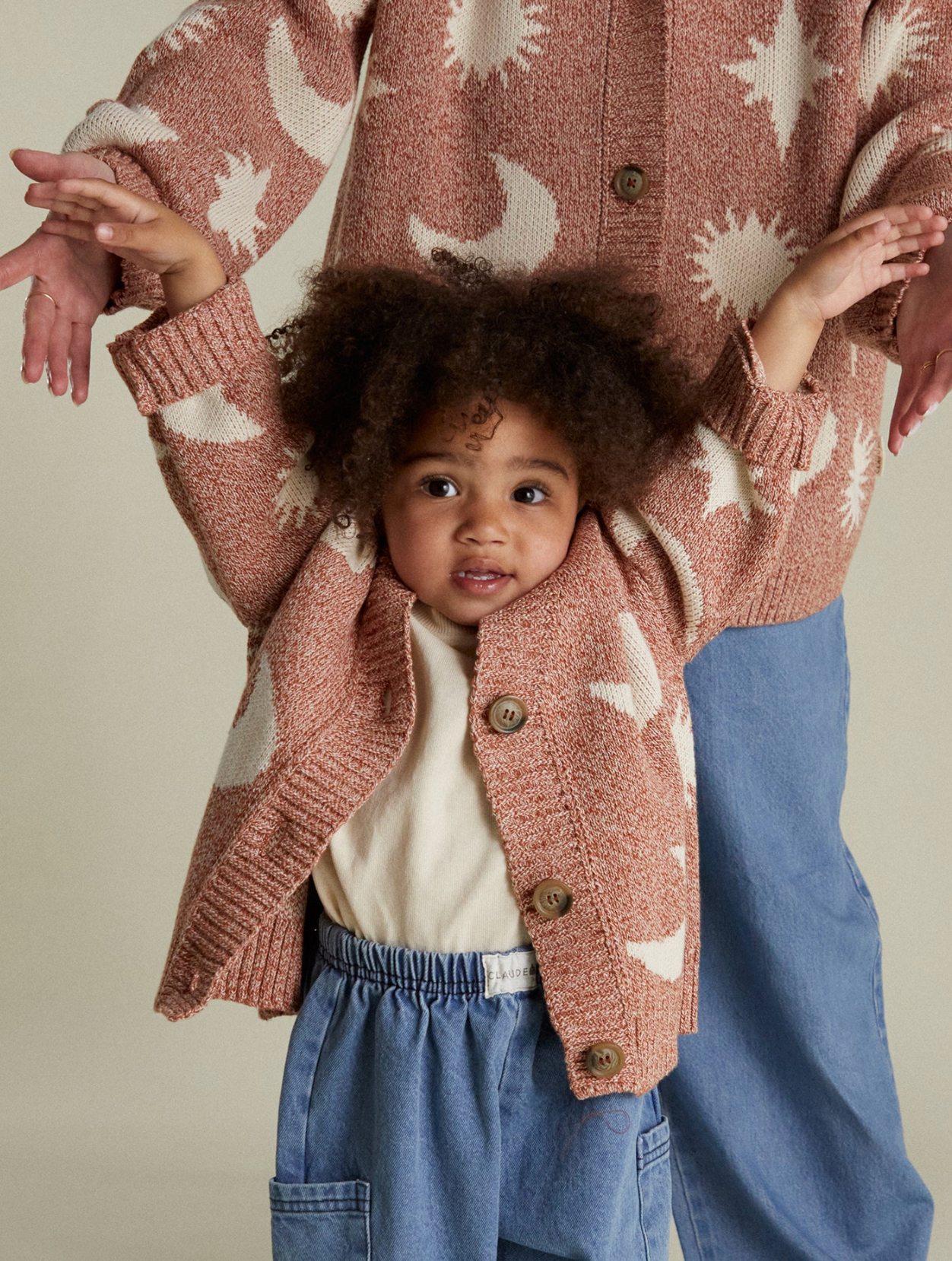 Cozmo Russet Moon Star Cardigan Russet