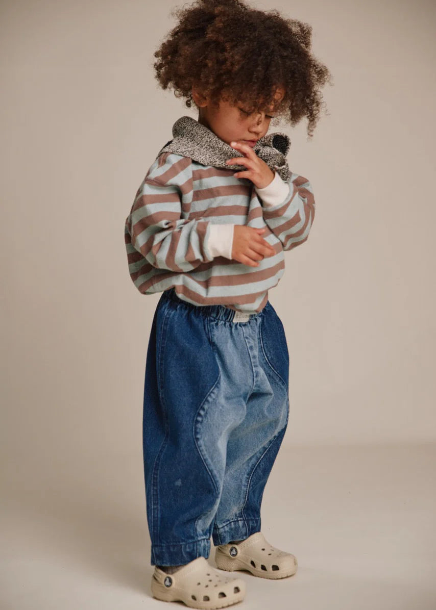 Wave Denim Trouser Denim