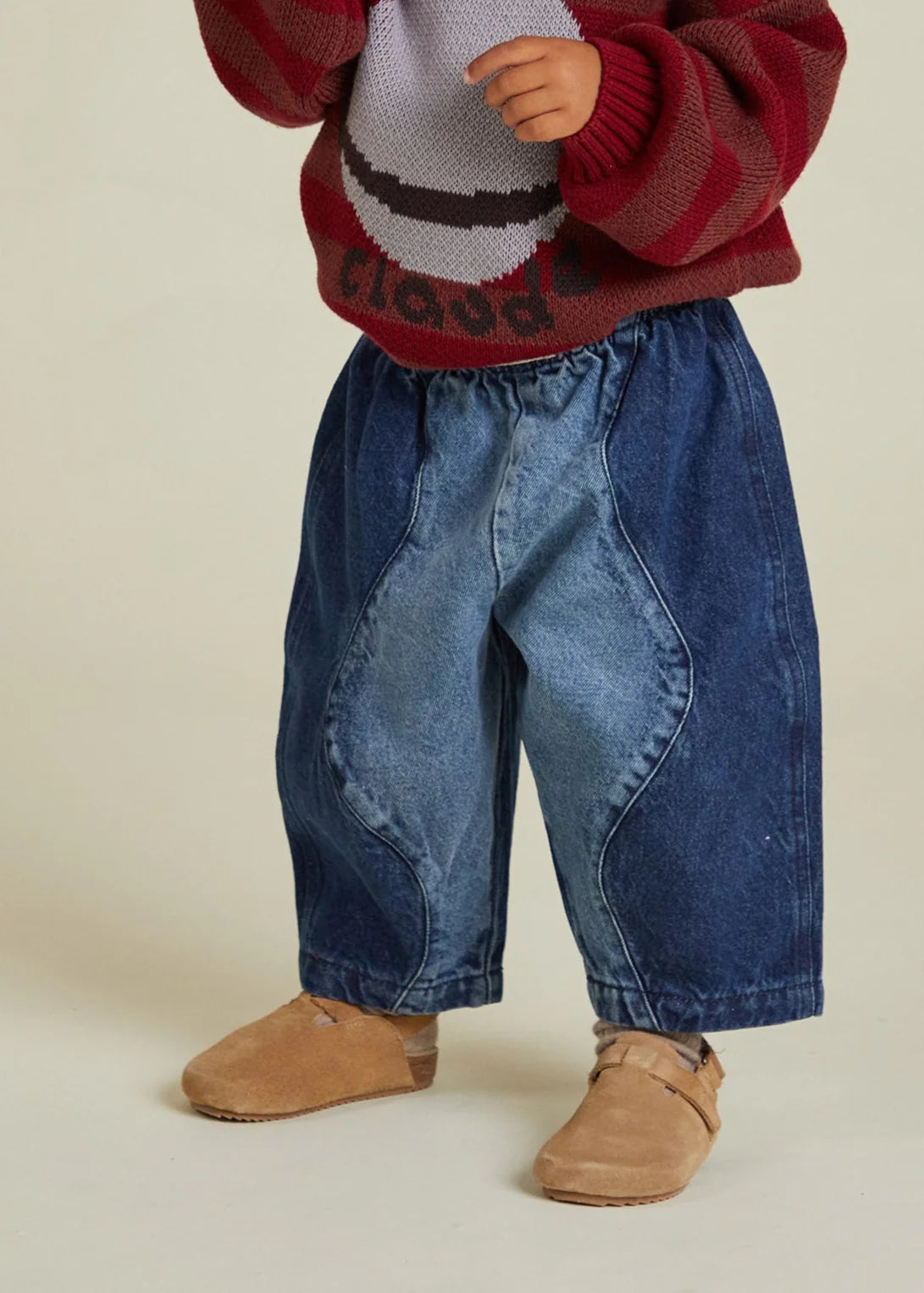 Wave Denim Trouser Denim