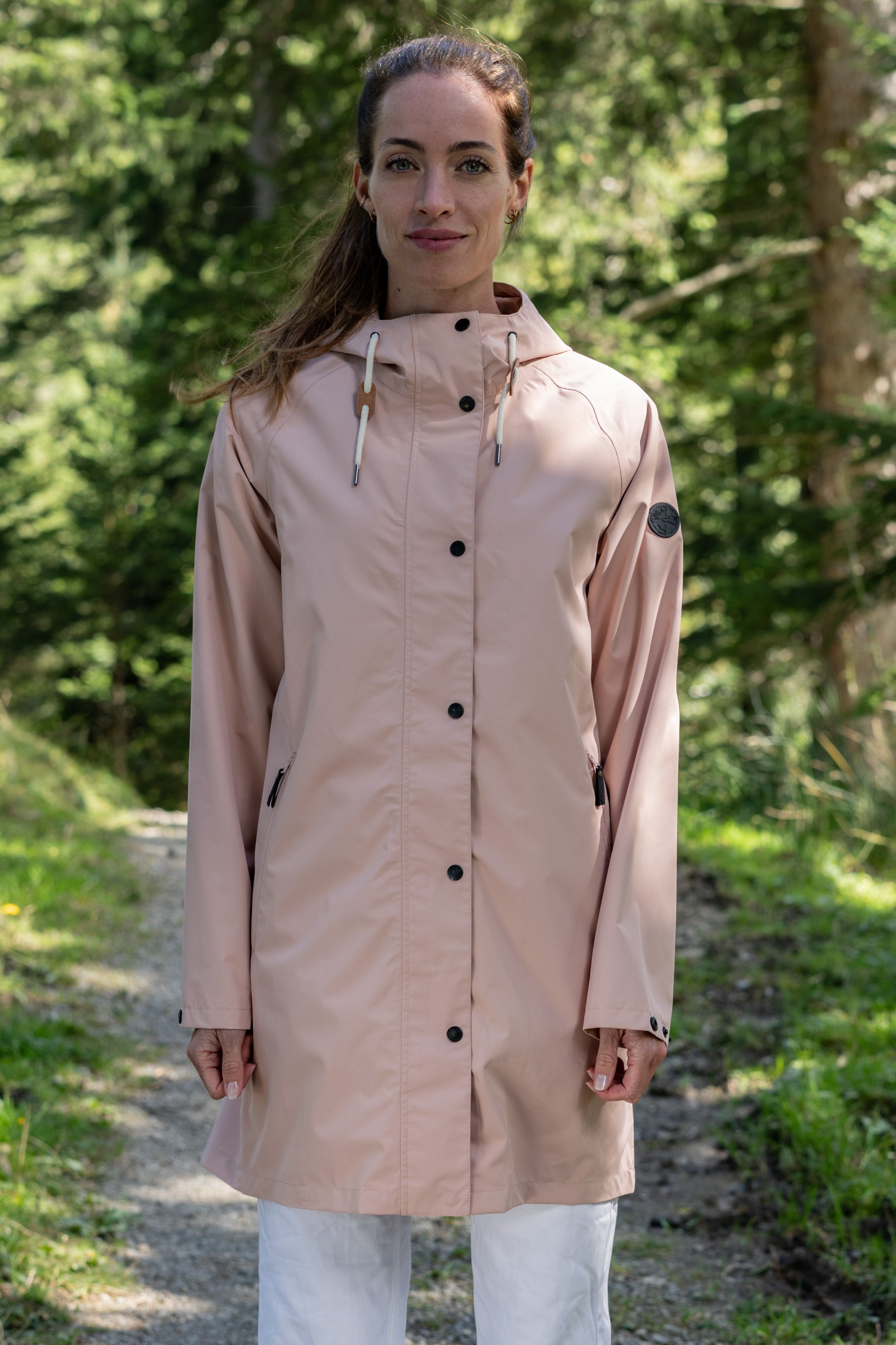 Manteau de pluie pour femme Travelcoat mahogany rose