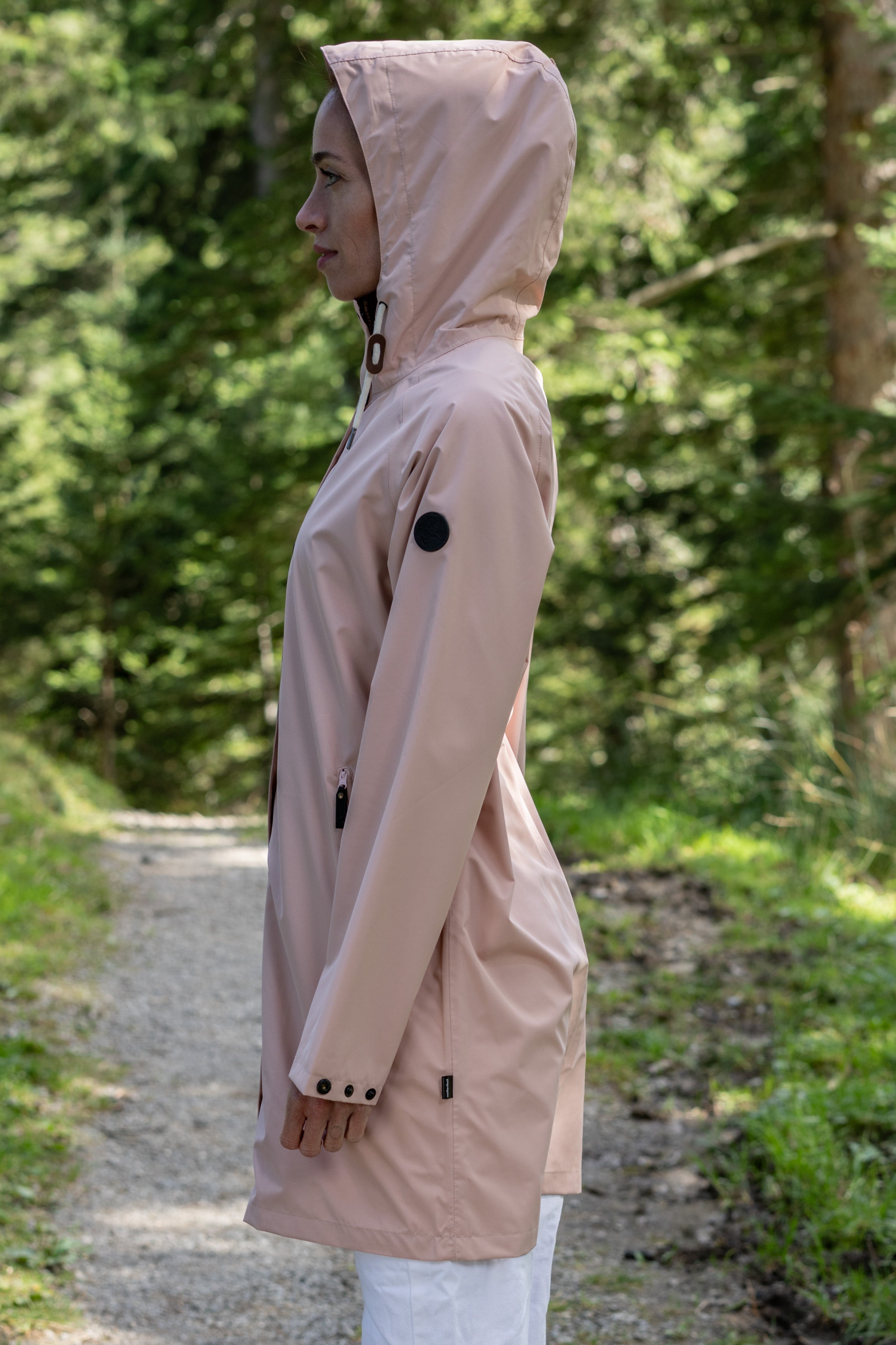 Manteau de pluie pour femme Travelcoat mahogany rose