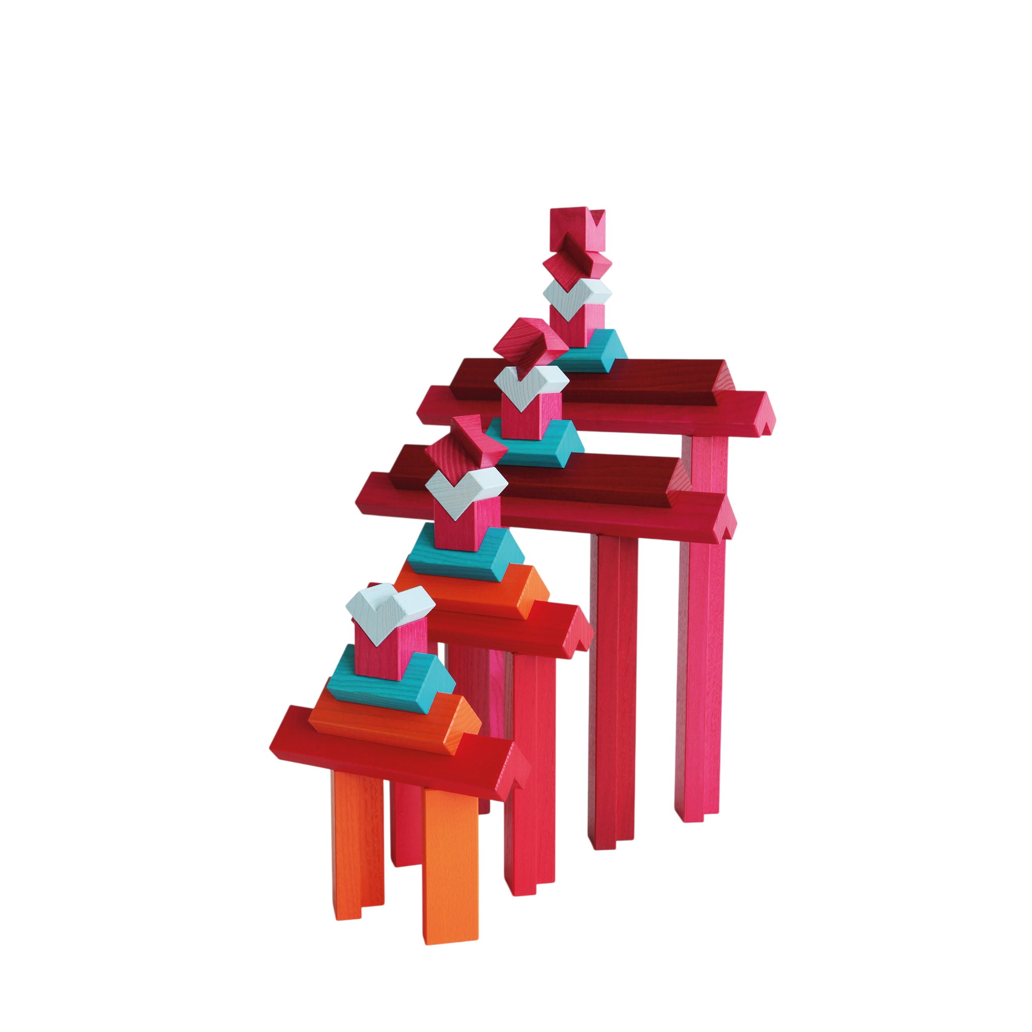 Naef Wooden building blocks Tigno colored ash