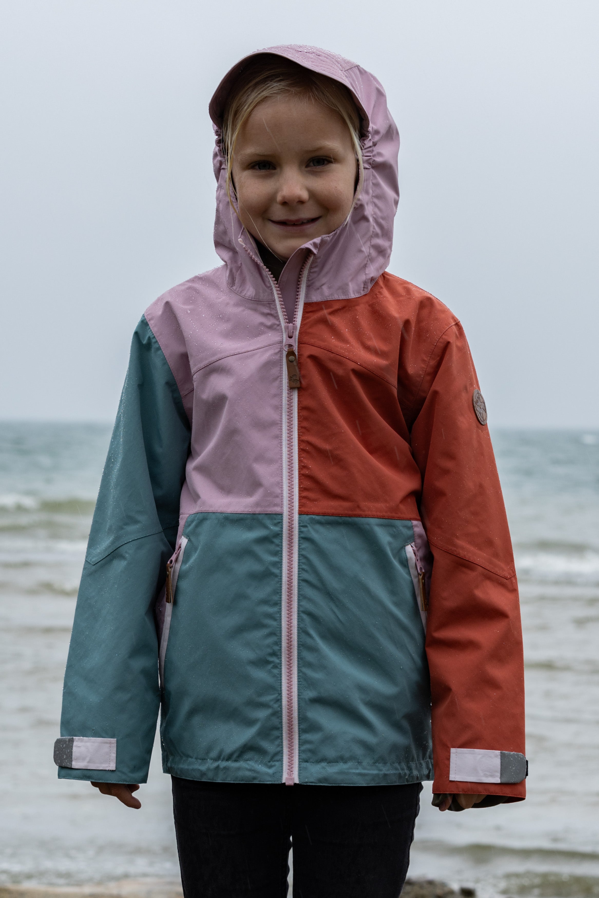 Veste de pluie Wynn enfants mauve shadows