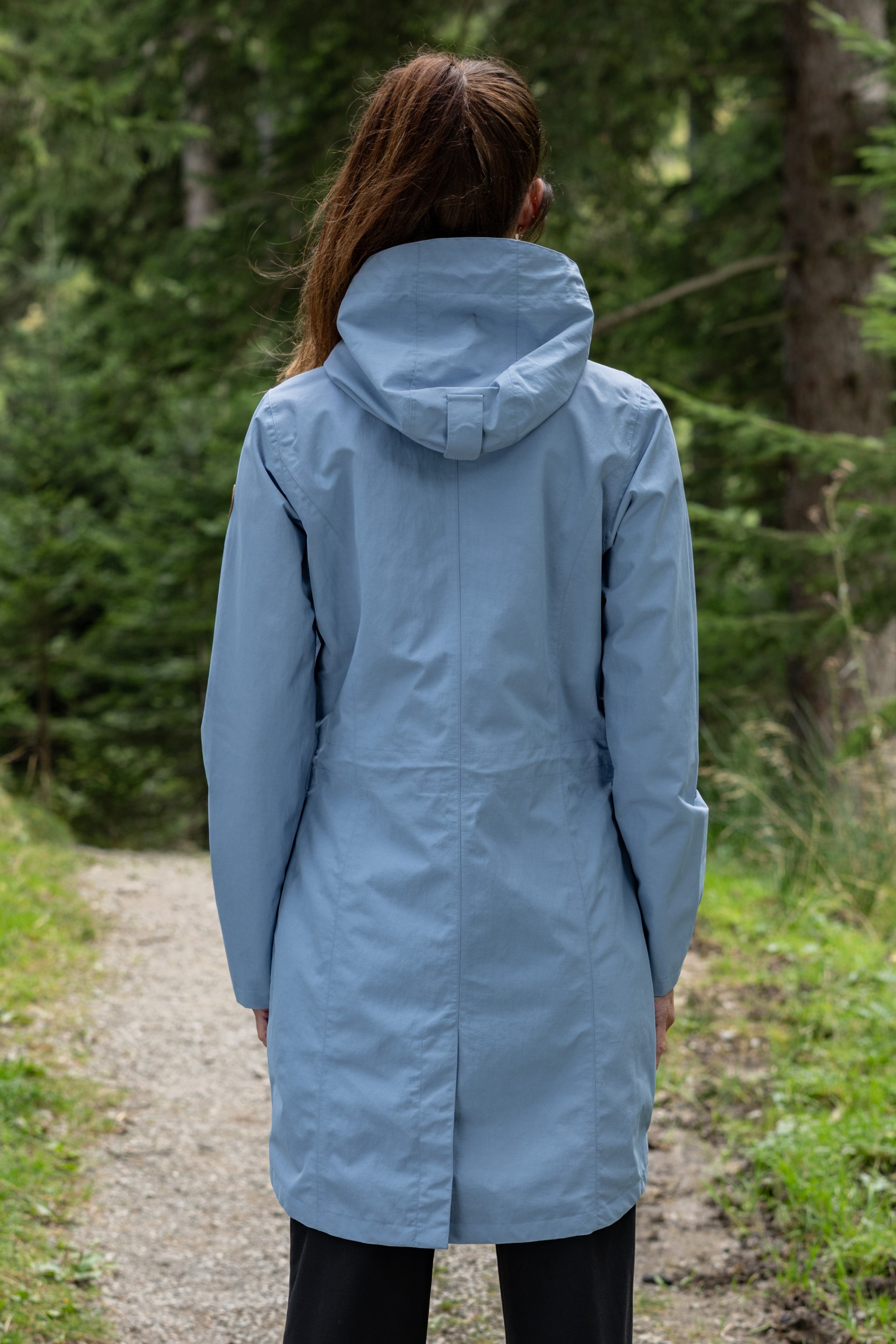 Manteau de pluie pour femme Letti faded denim