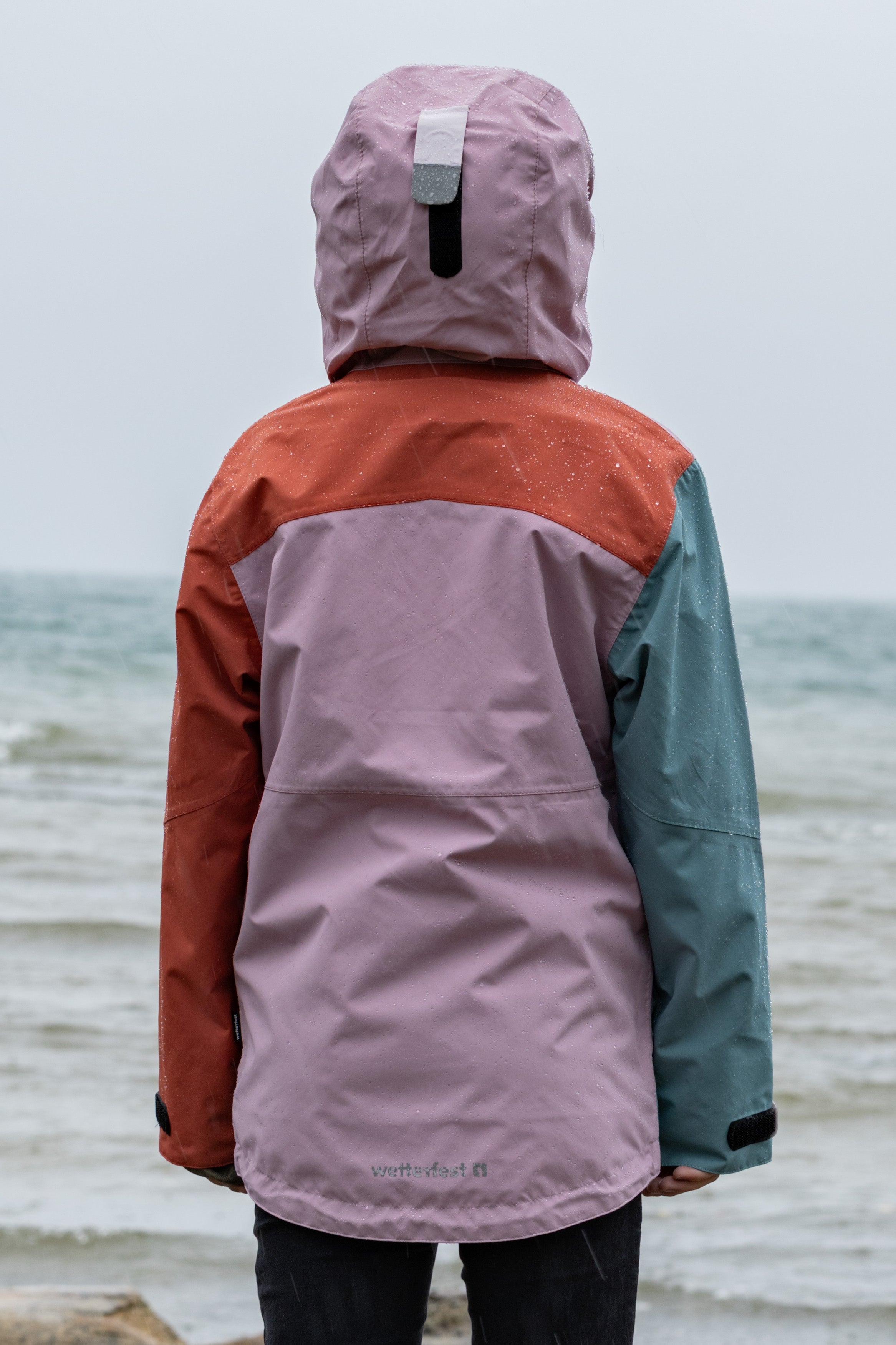 Veste de pluie Wynn enfants mauve shadows