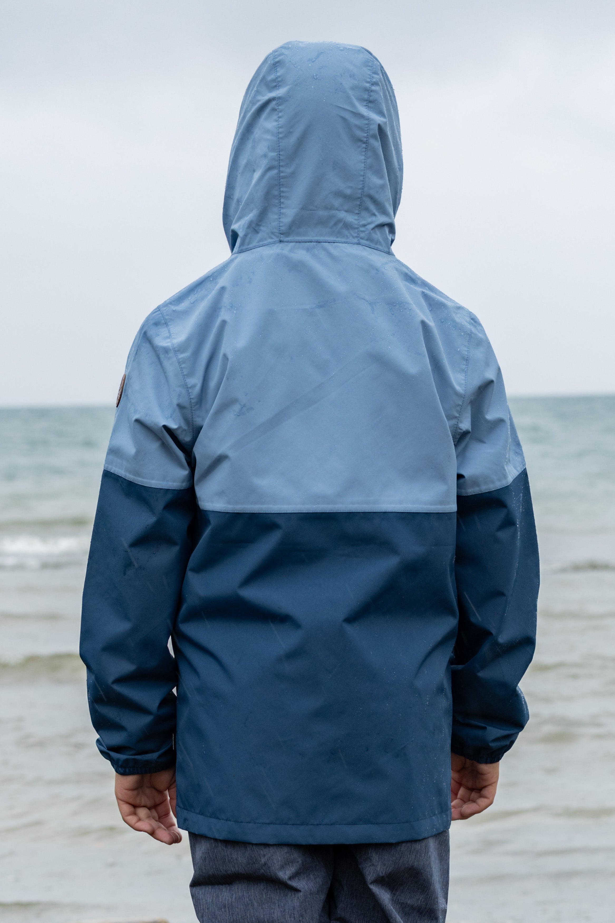 Travellight veste de pluie pour enfants faded denim