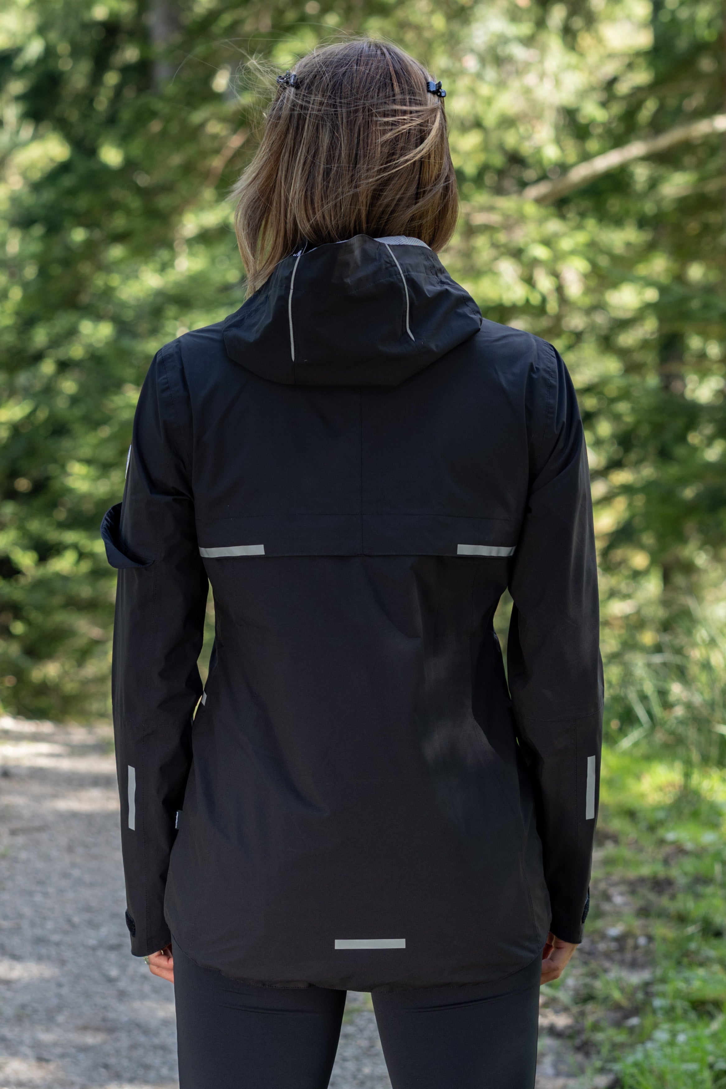 Women's rain jacket Trailblaze black