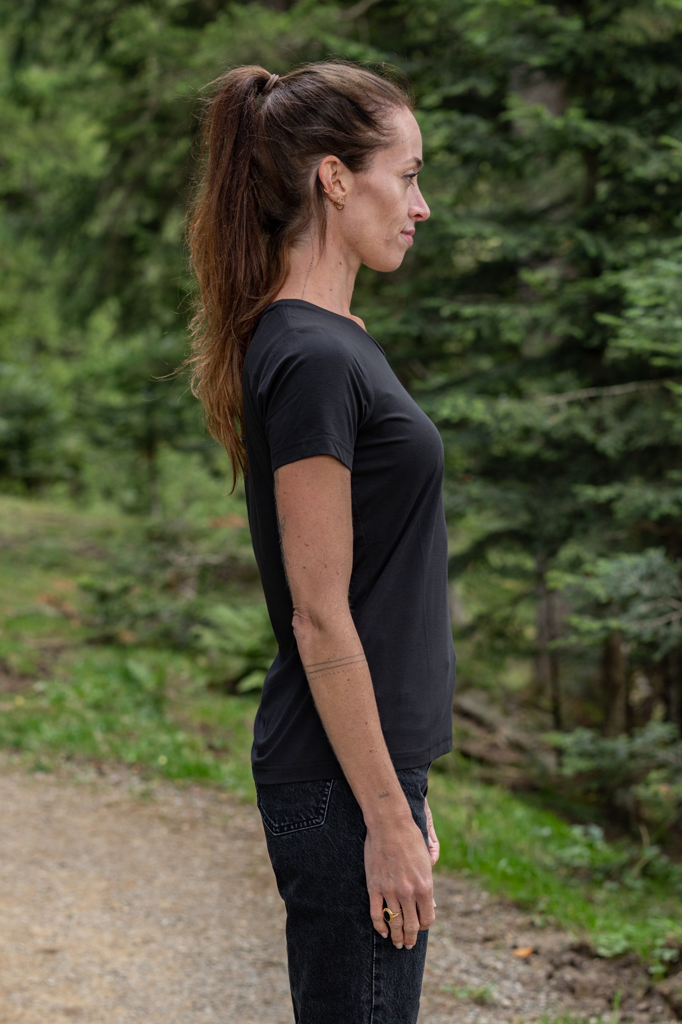 Amanda Merino T-shirt femme black