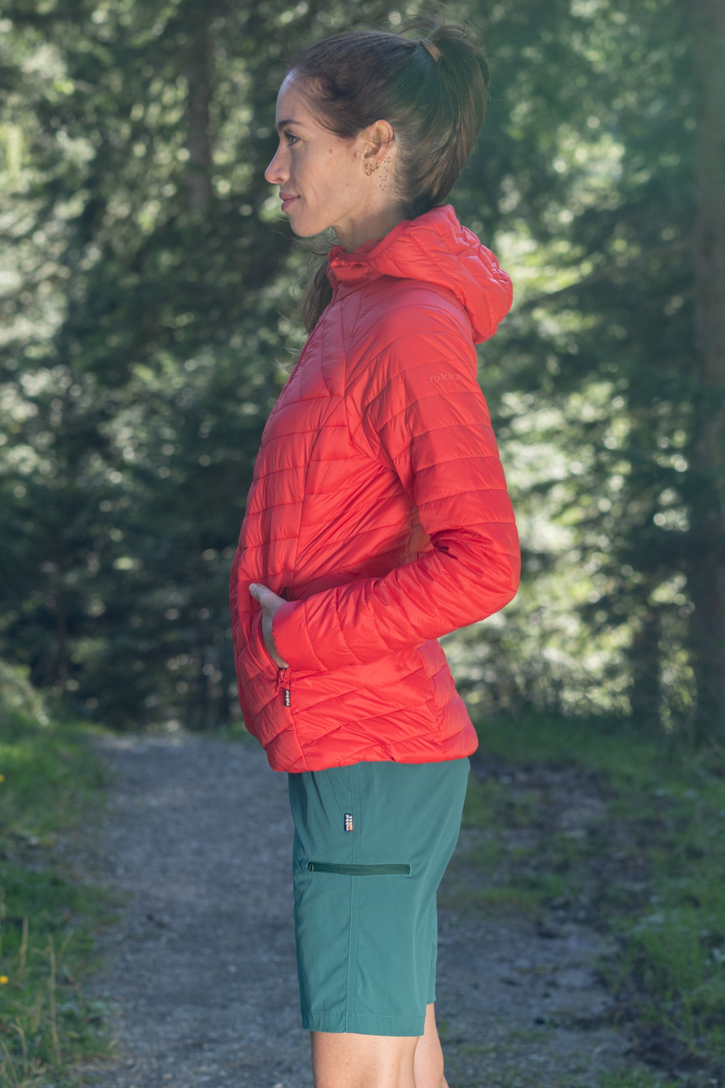 Frauen Jacke Pac Light Puffer red