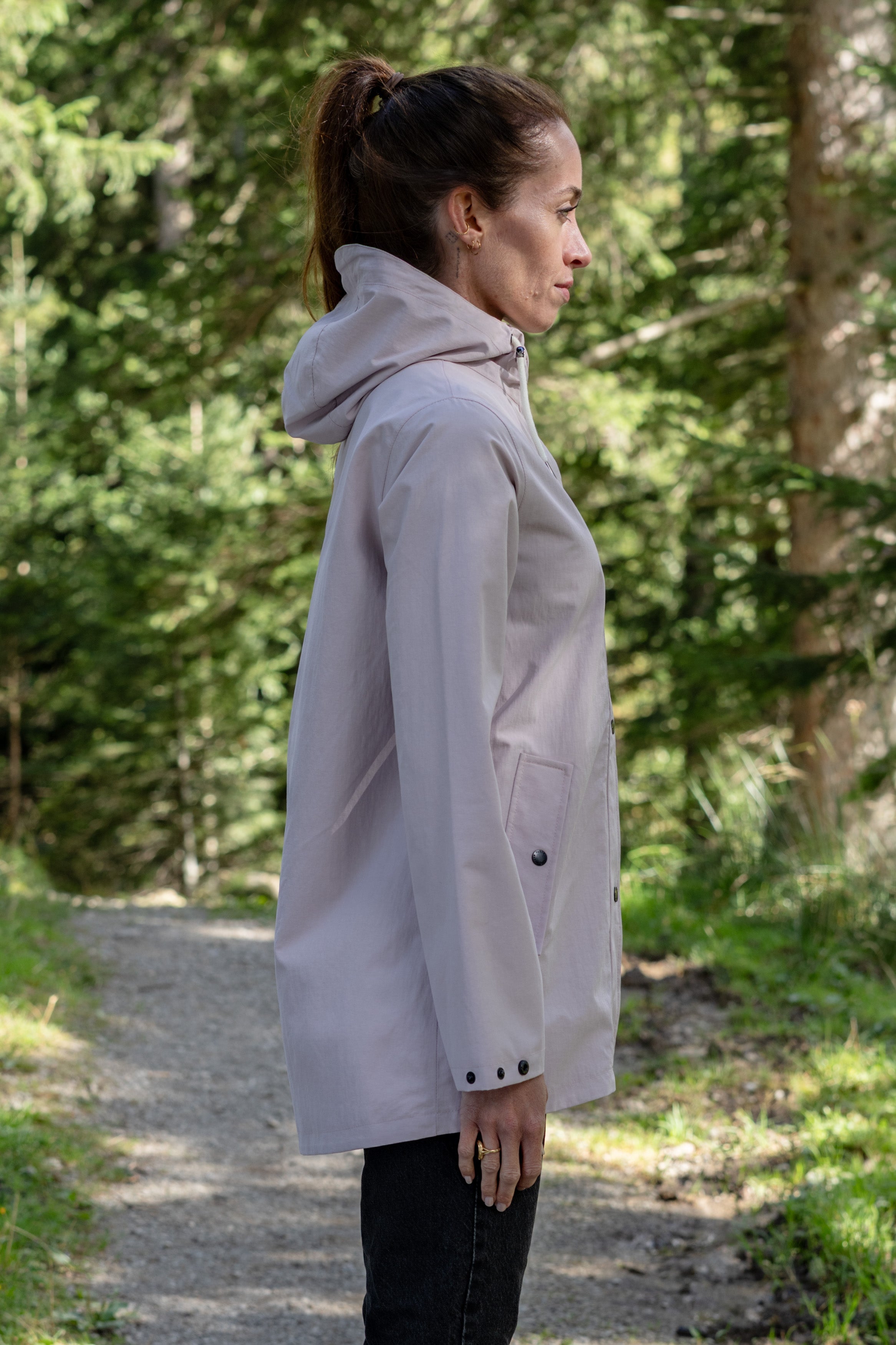 Manteau de pluie pour femme Siti violet ice