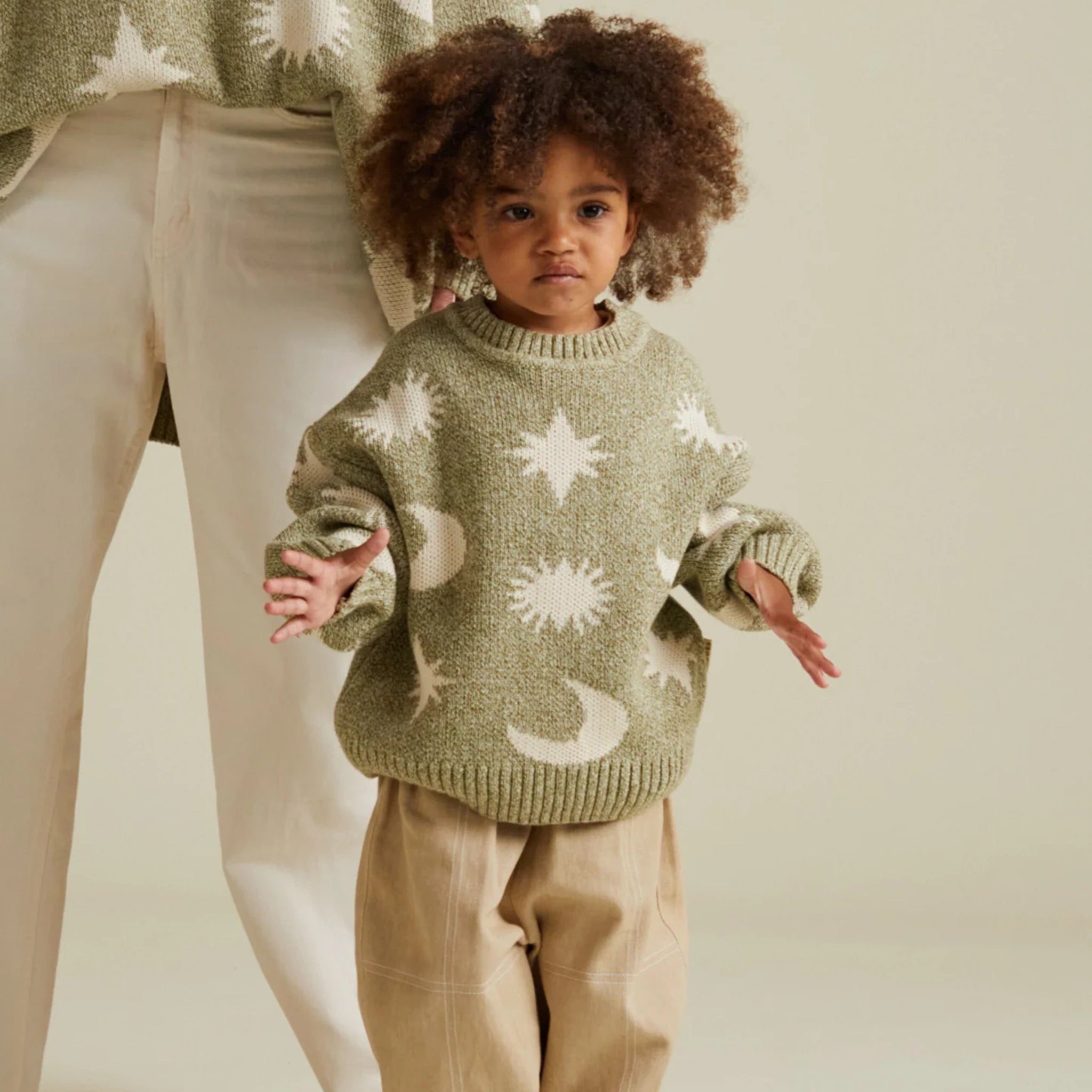 Pullover Cozmo Moon & Stars Matcha